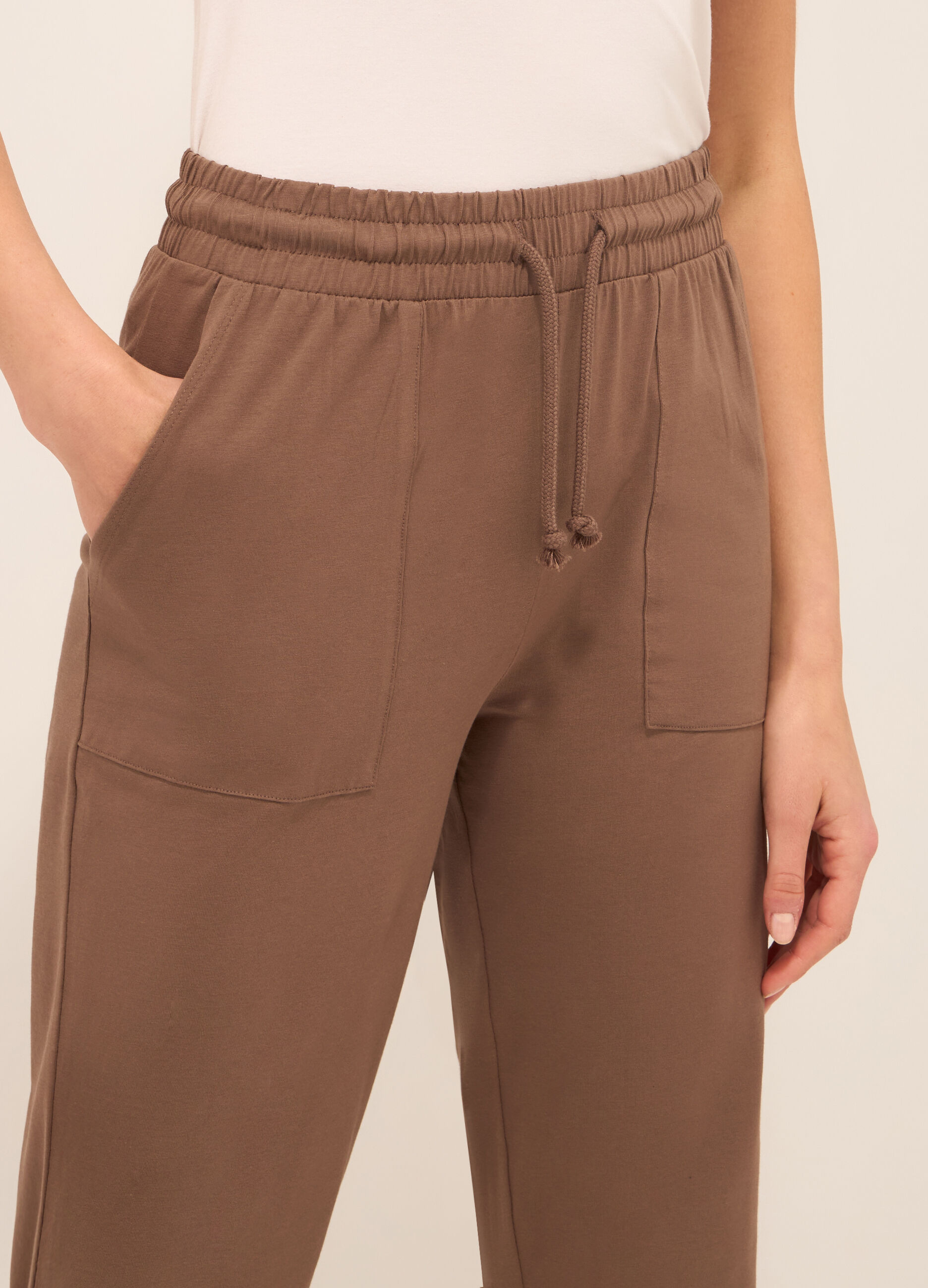 Jogger on cotone stretch donna_2