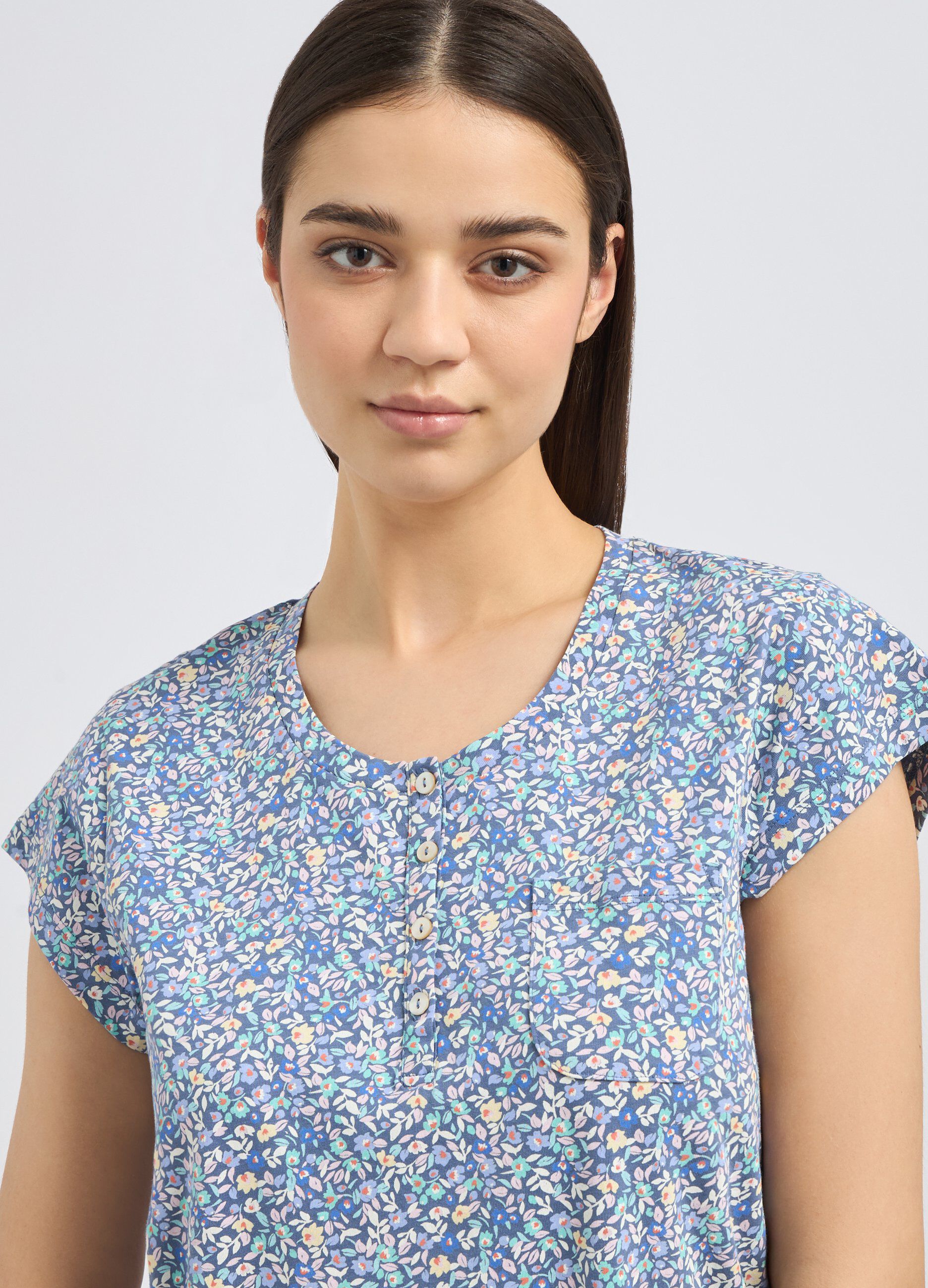 Camicia da notte in puro cotone donna_2