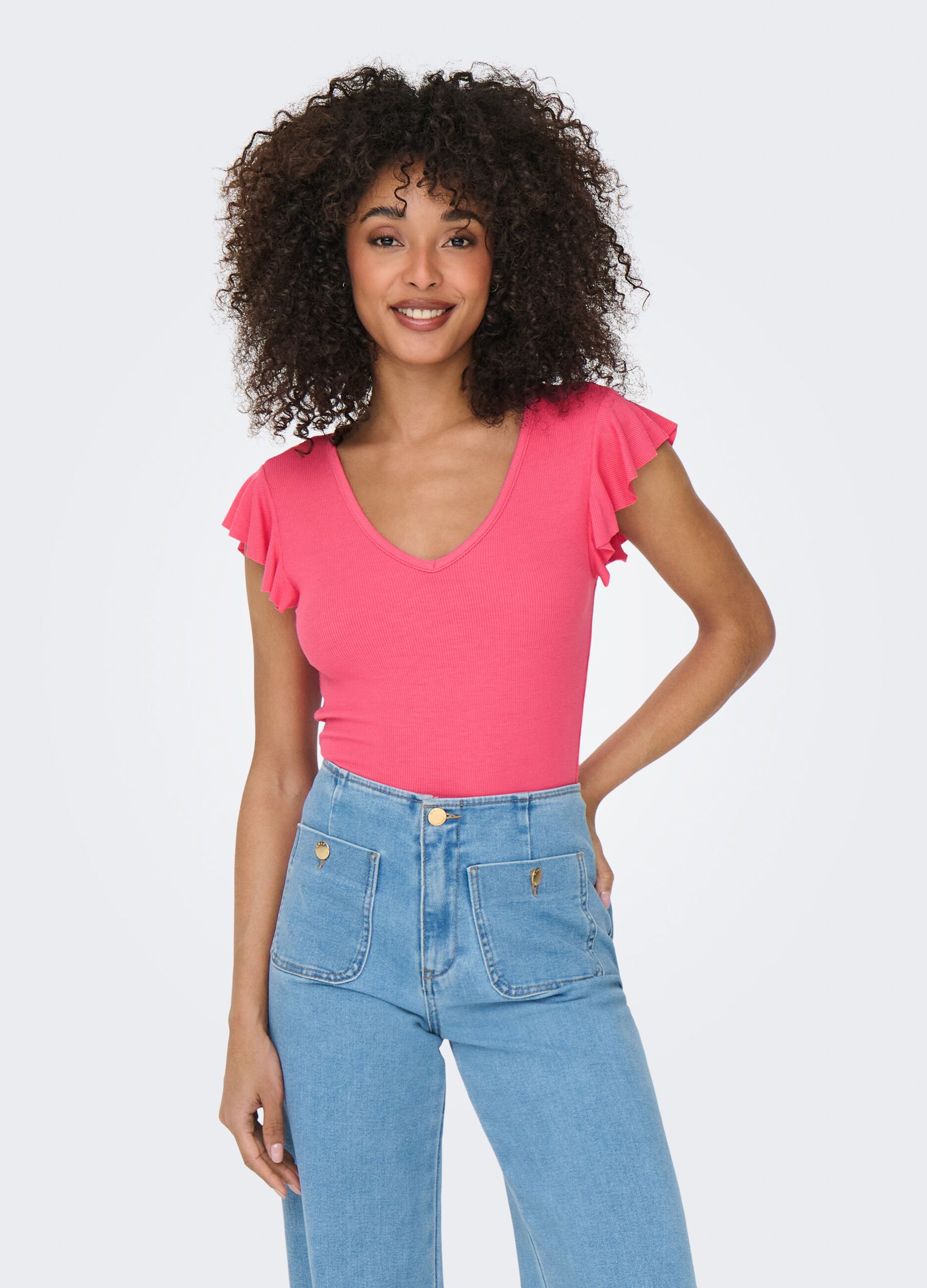 T-shirt in costina donna_2
