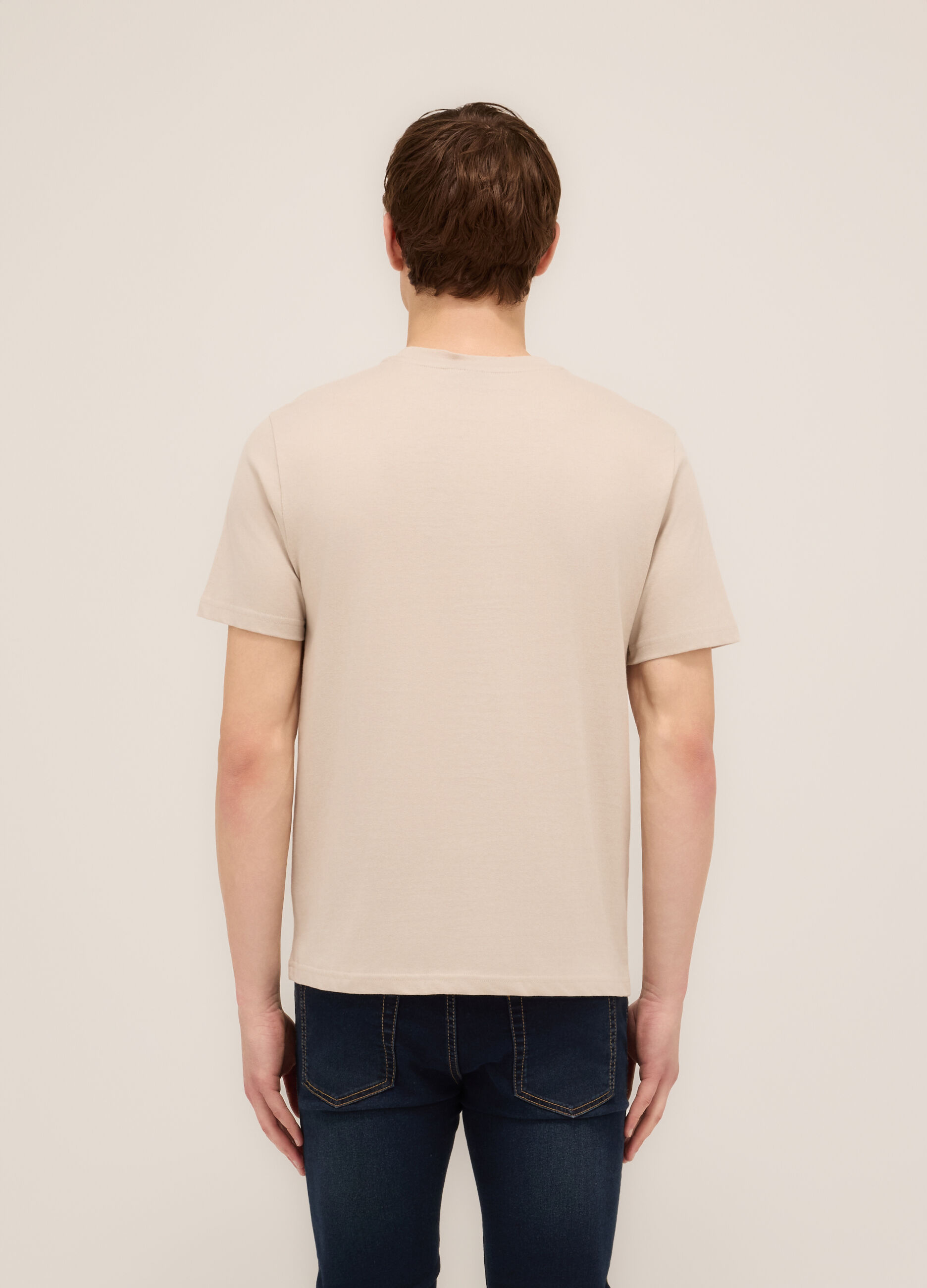 T-shirt girocollo stampa Van Gogh_1