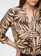 Camicia fit regular con scollo a V misto lino donna_2