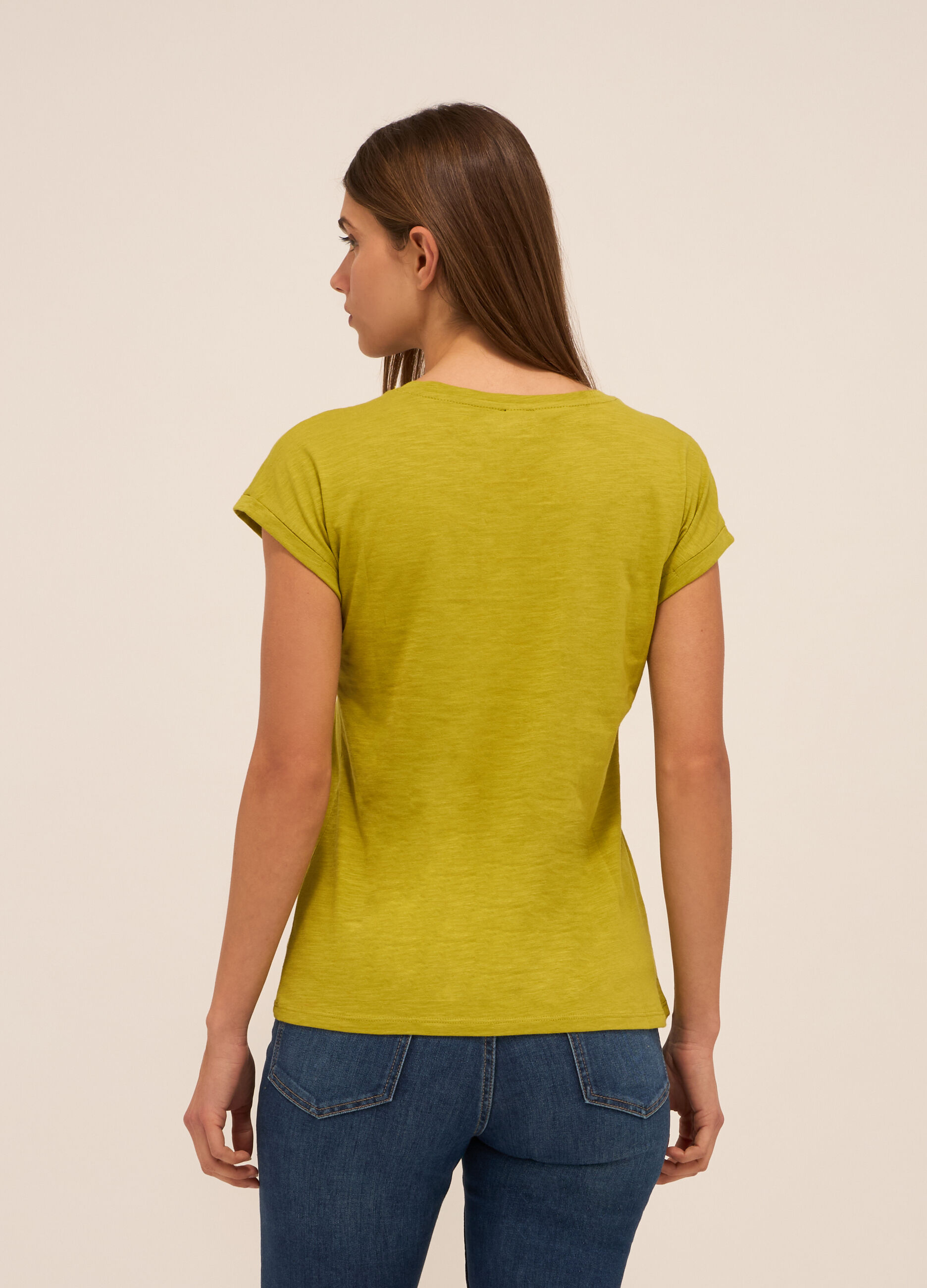 T-shirt in puro cotone donna_1
