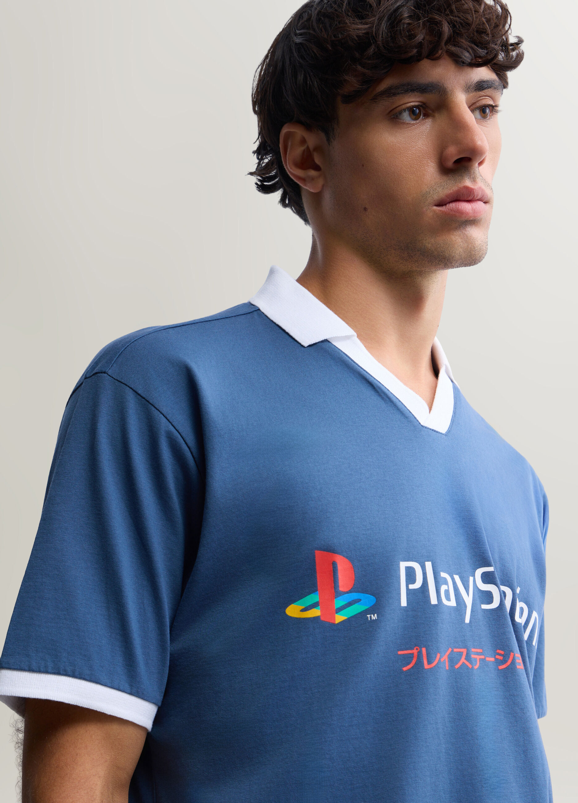 Polo a maniche corte in cotone con stampa Playstation_2