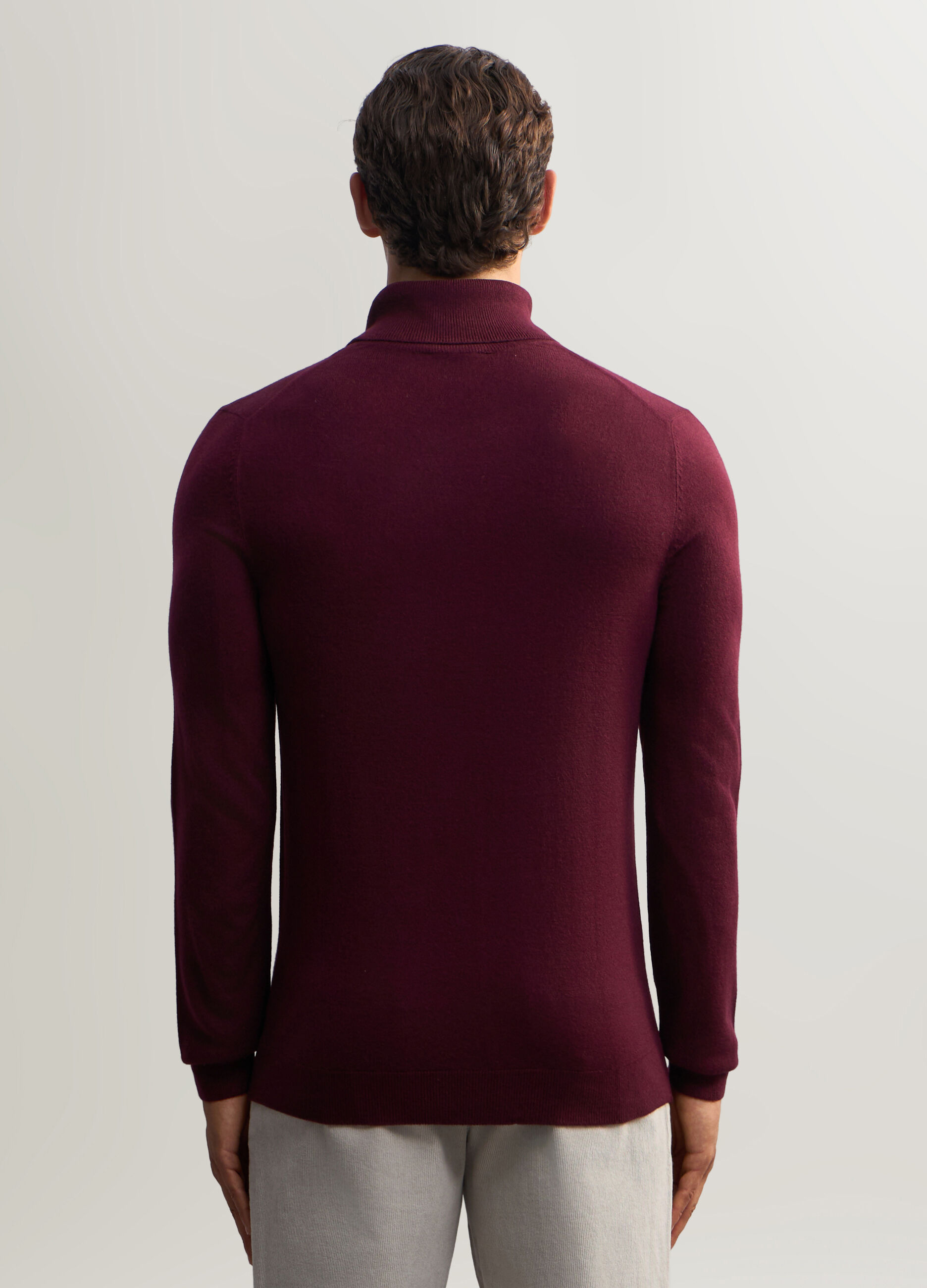 Maglione collo alto slim fit uomo_1