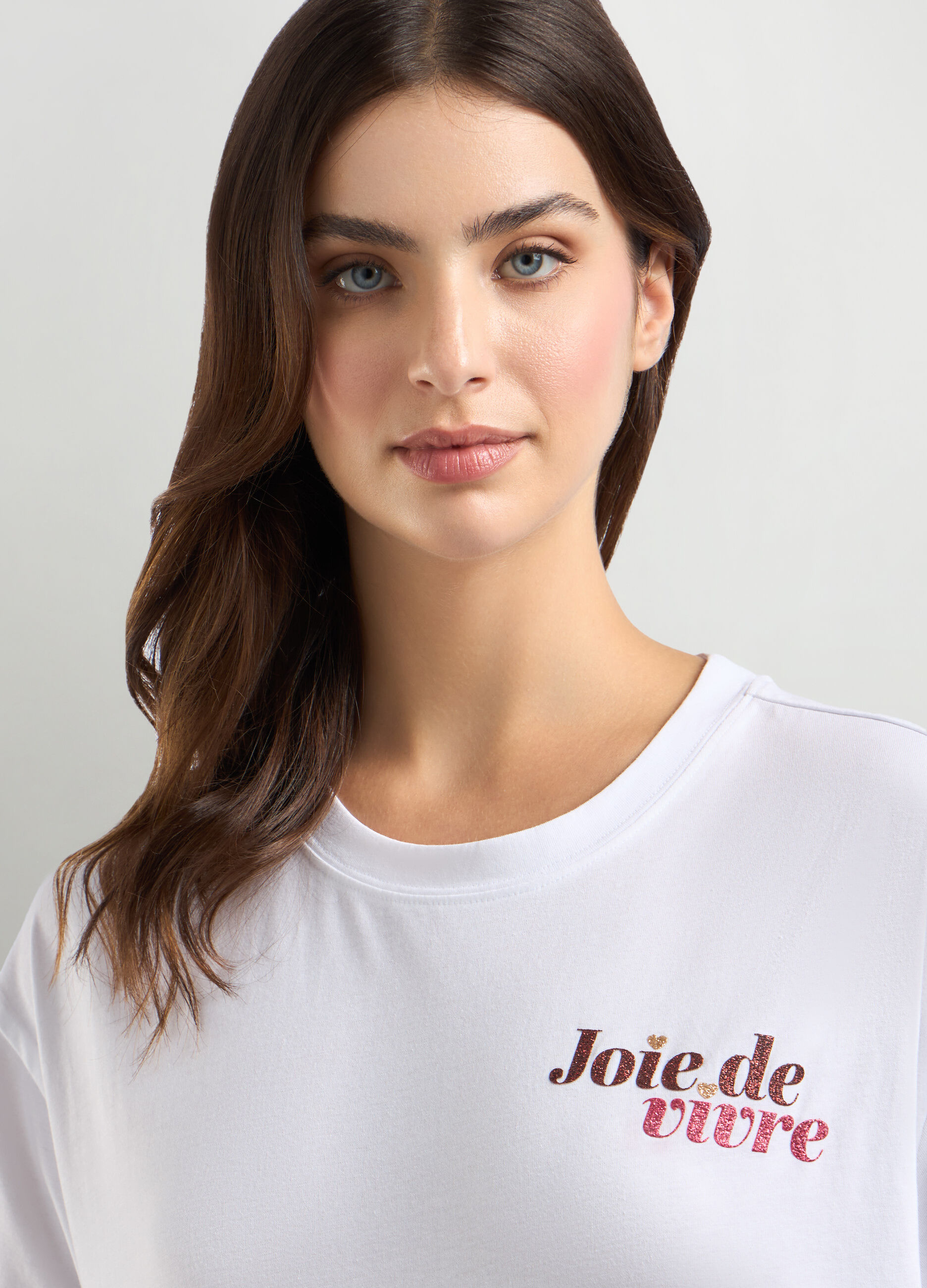 T-shirt in puro cotone donna_2