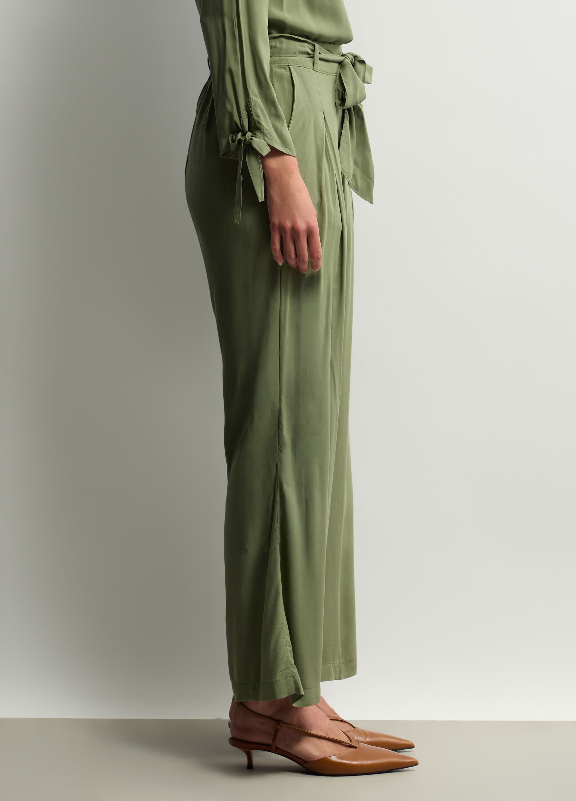 Pantaloni Wide Leg in pura viscosa donna_1