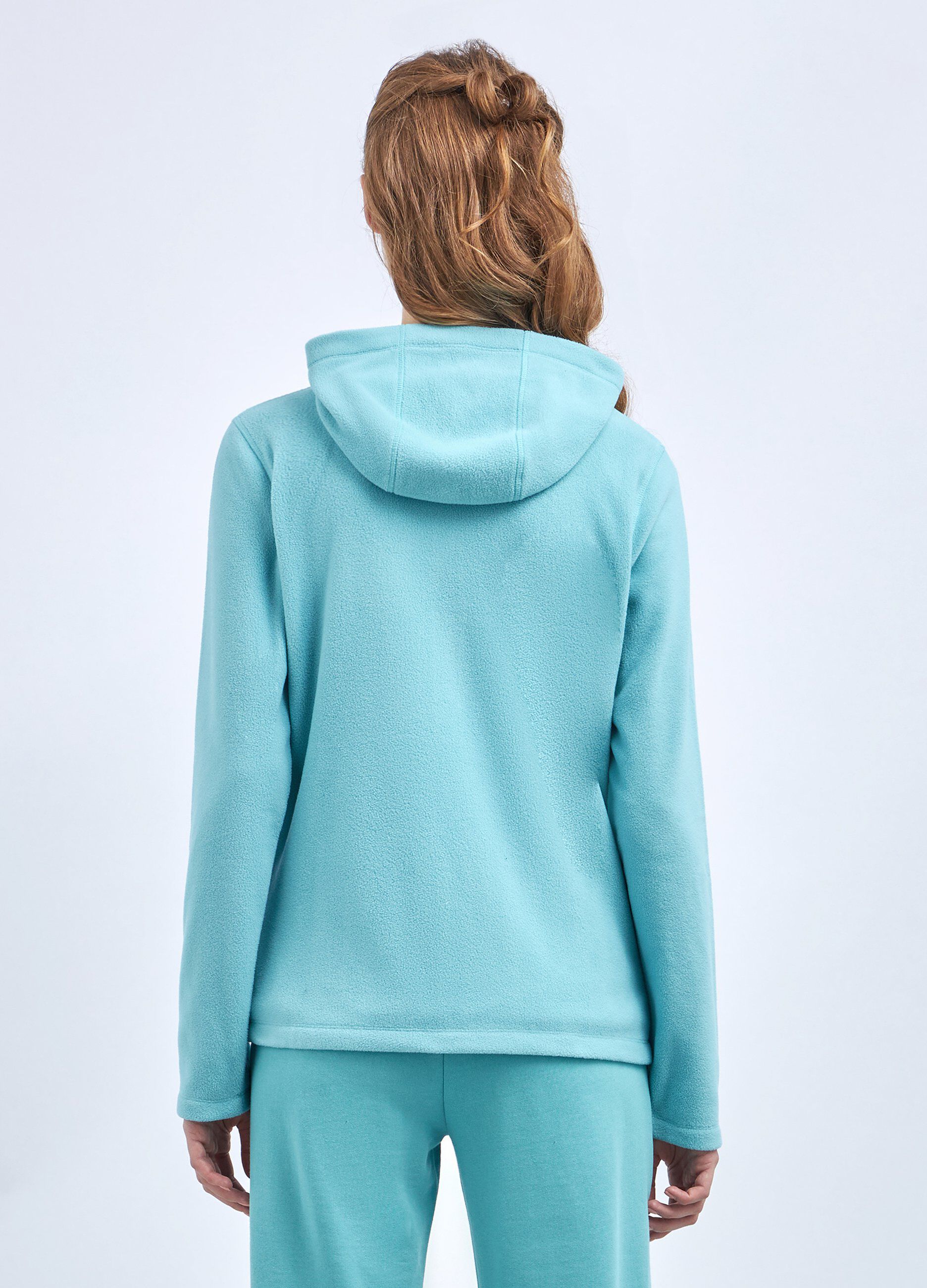 Felpa in pile full zip donna_1