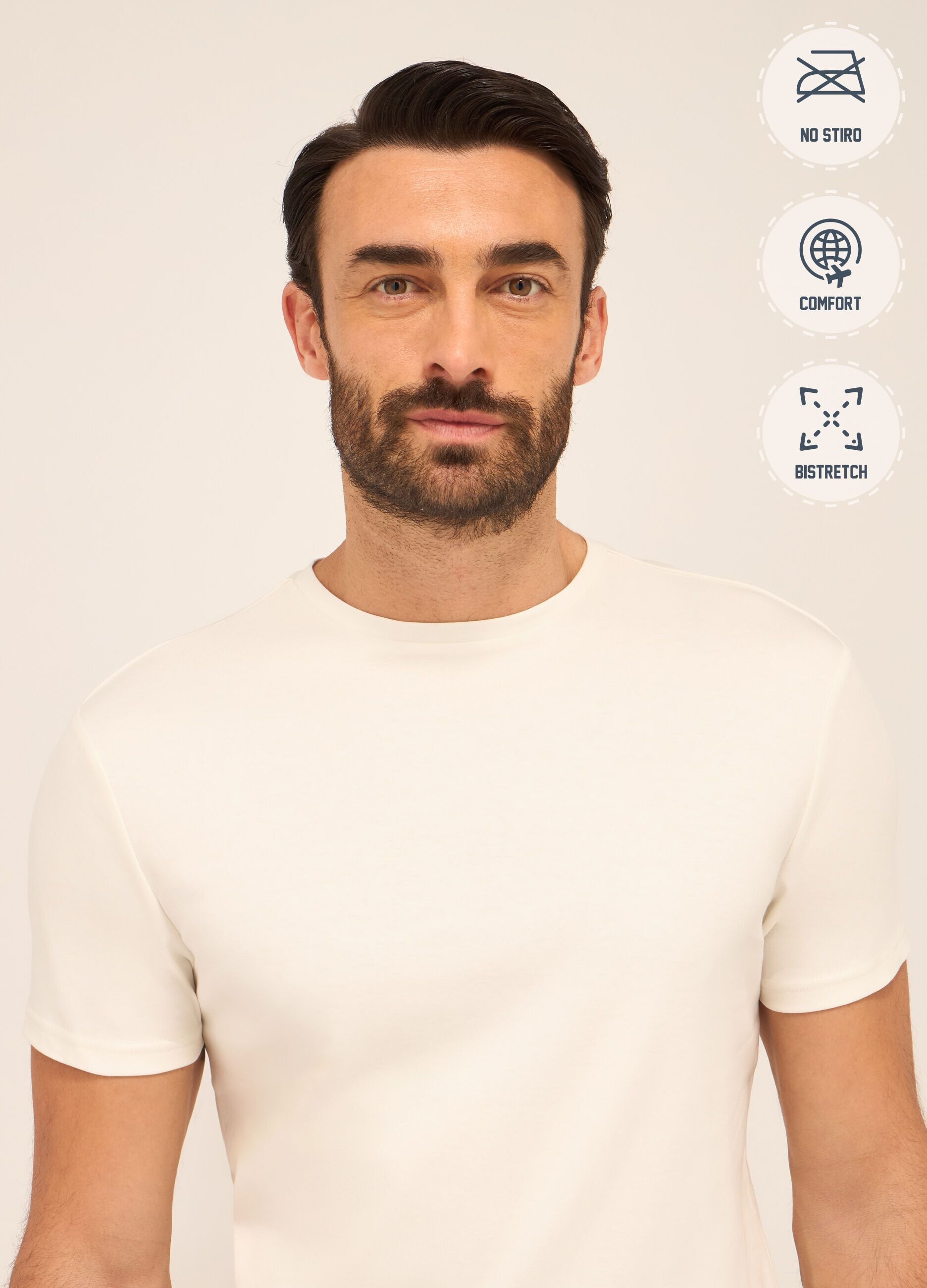 T-shirt girocollo in puro cotone uomo_2