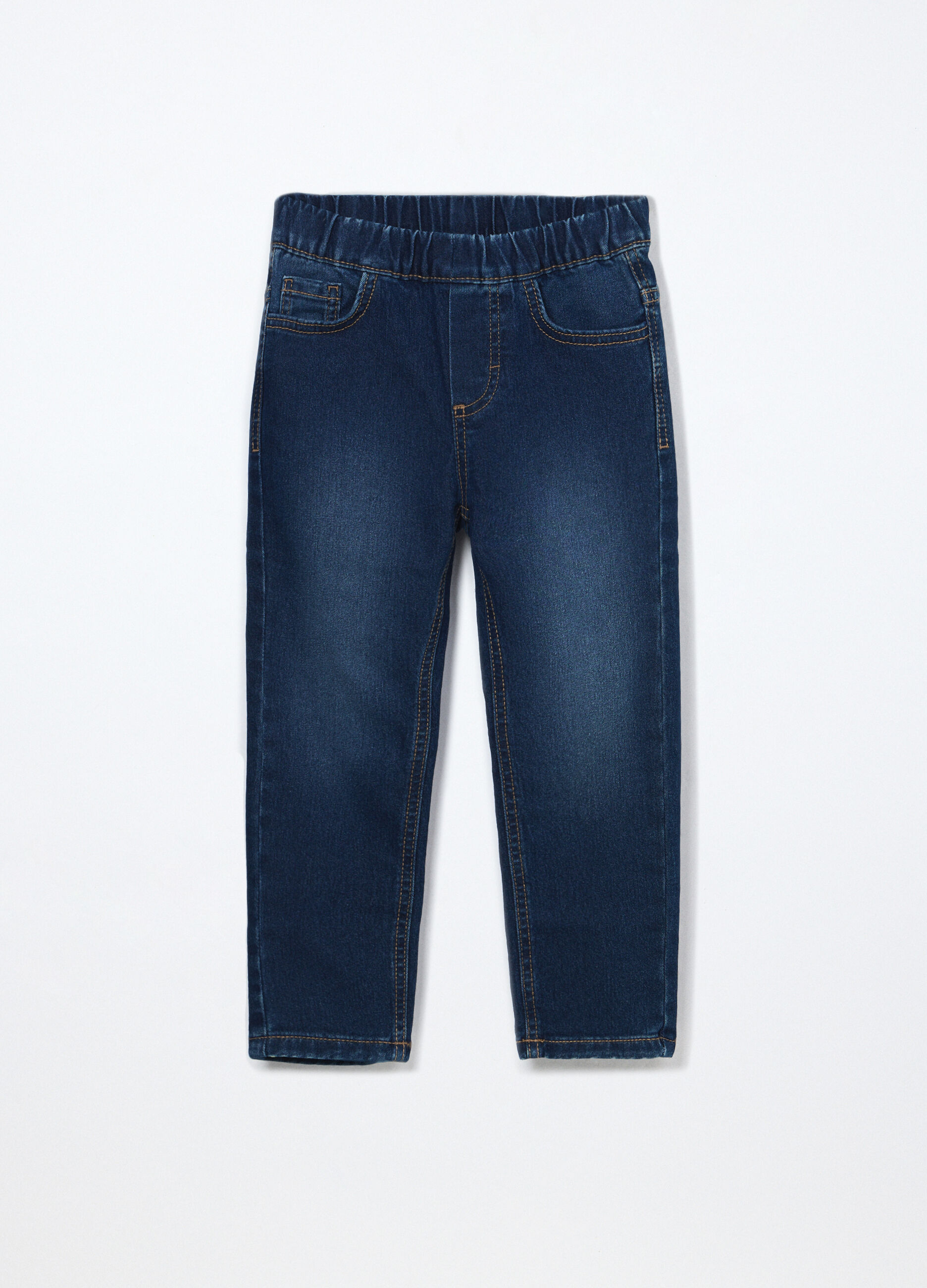 Pantaloni in denim di misto cotone bambino_0