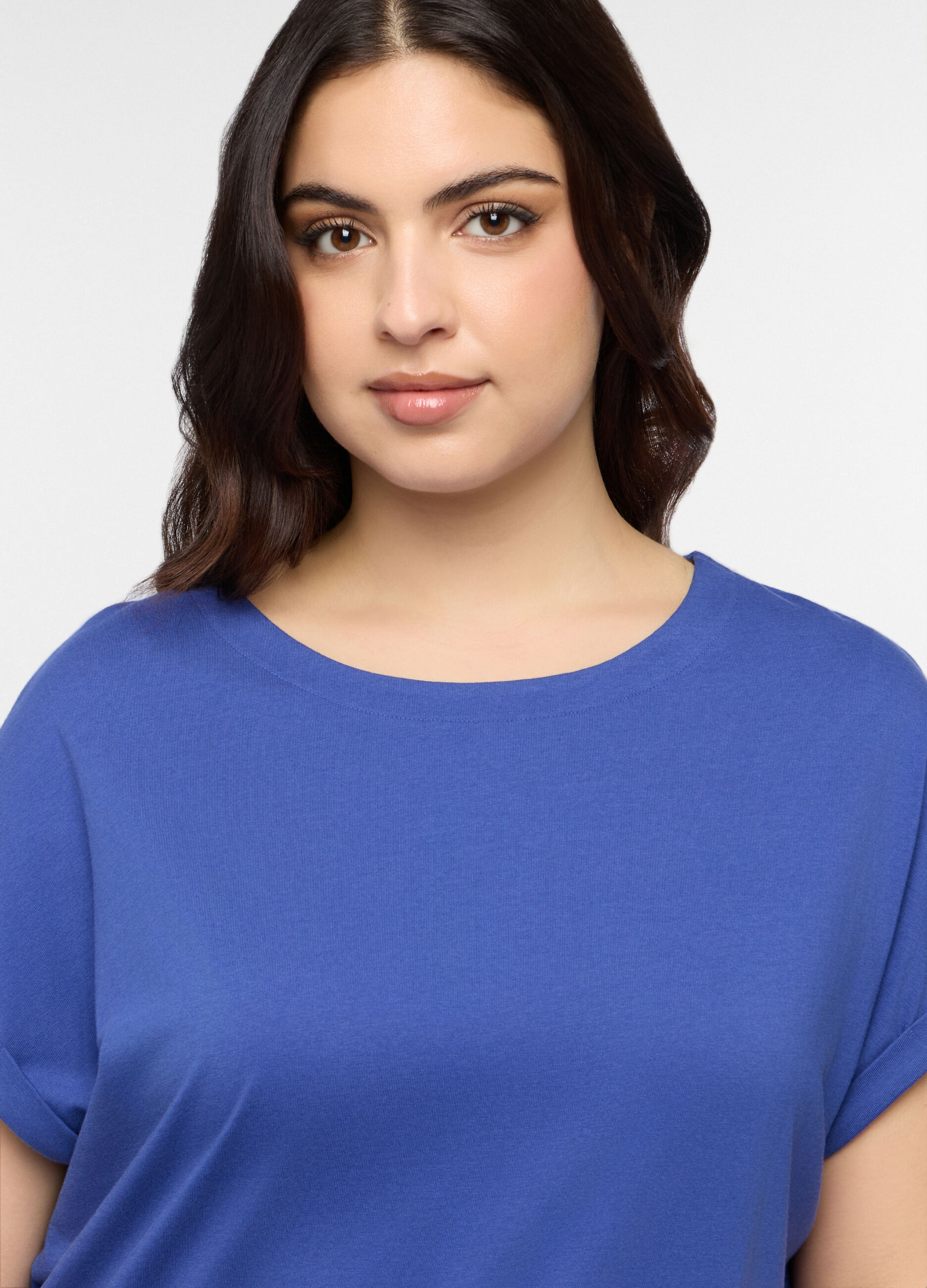 T-shirt girocollo donna curvy_2