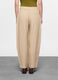 Pantaloni Fit Slouchy in twill misto lino donna_1