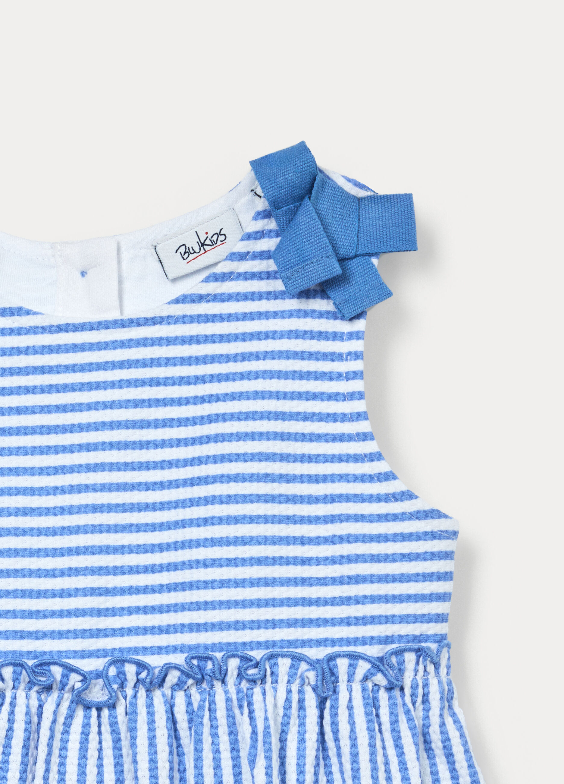 Vestito in puro cotone a righe bimba_2