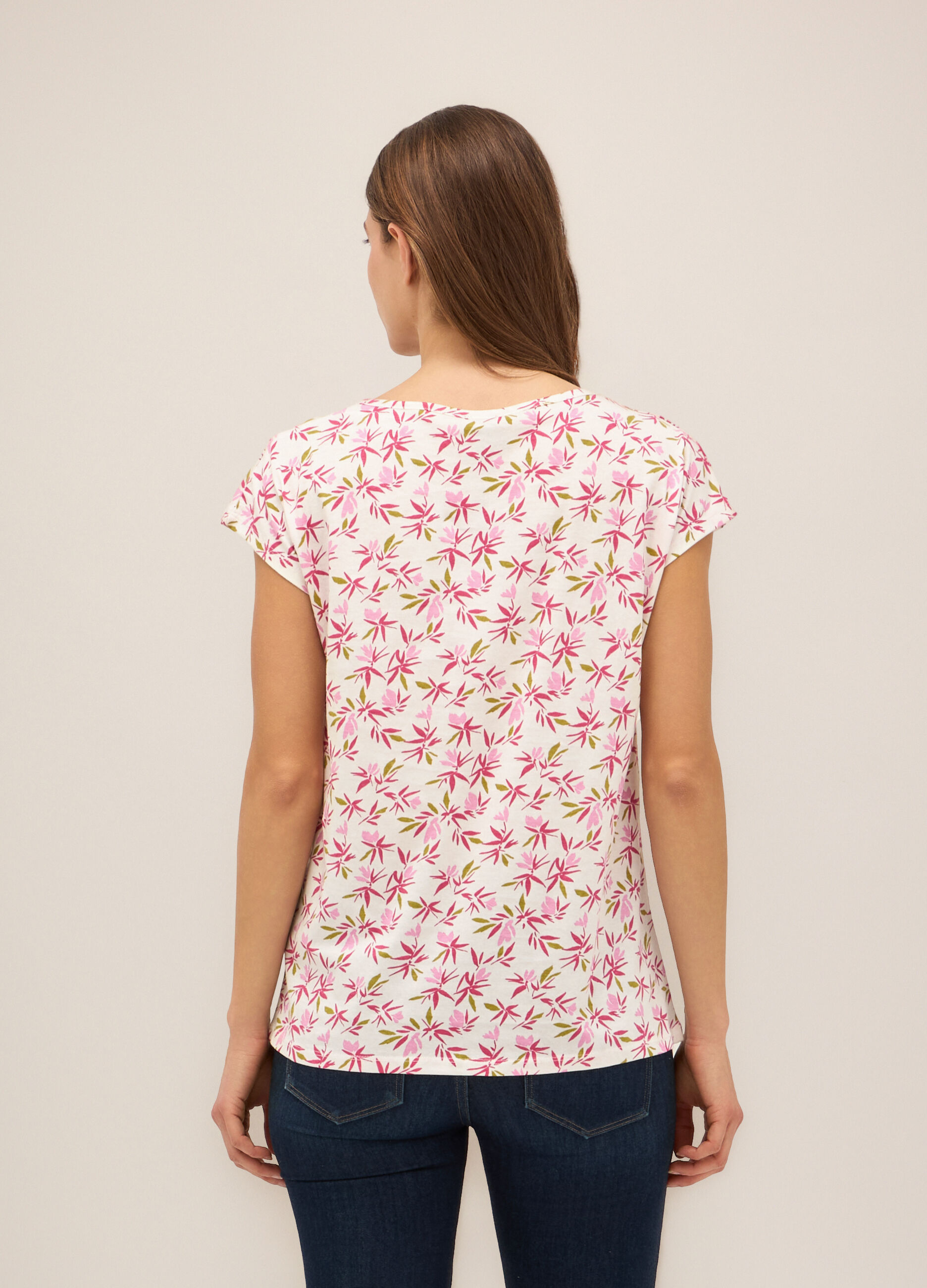 T-shirt in puro cotone donna_1