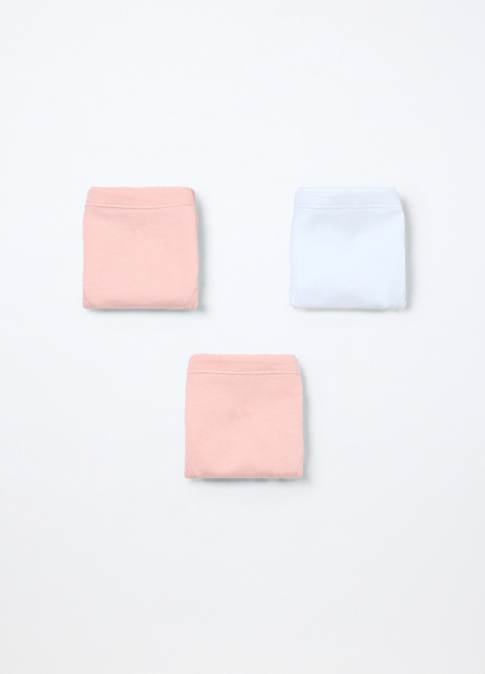 Pack 3 slip in jersey di cotone stretch bambina_0