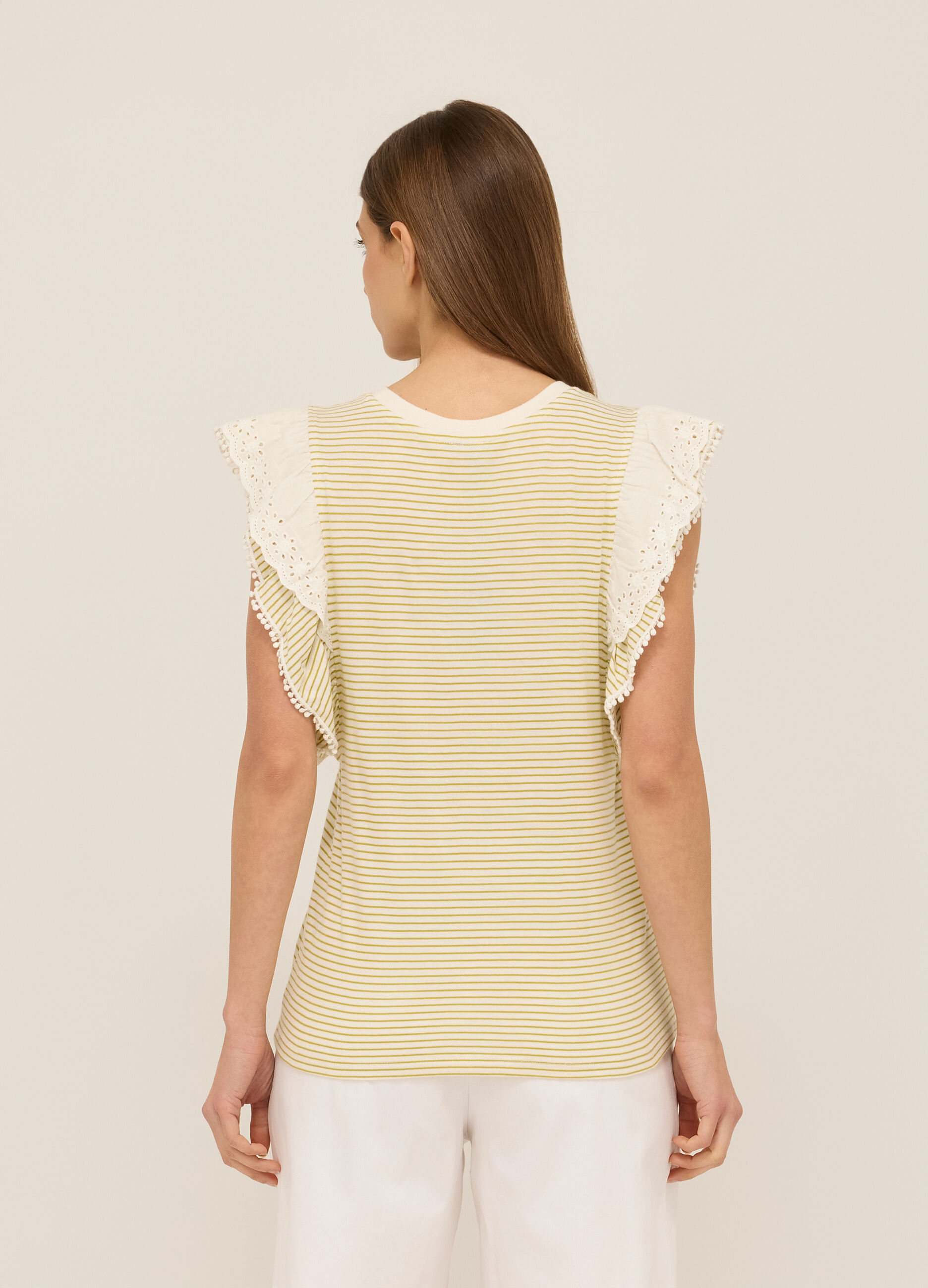 T-shirt in jersey di puro cotone donna_1