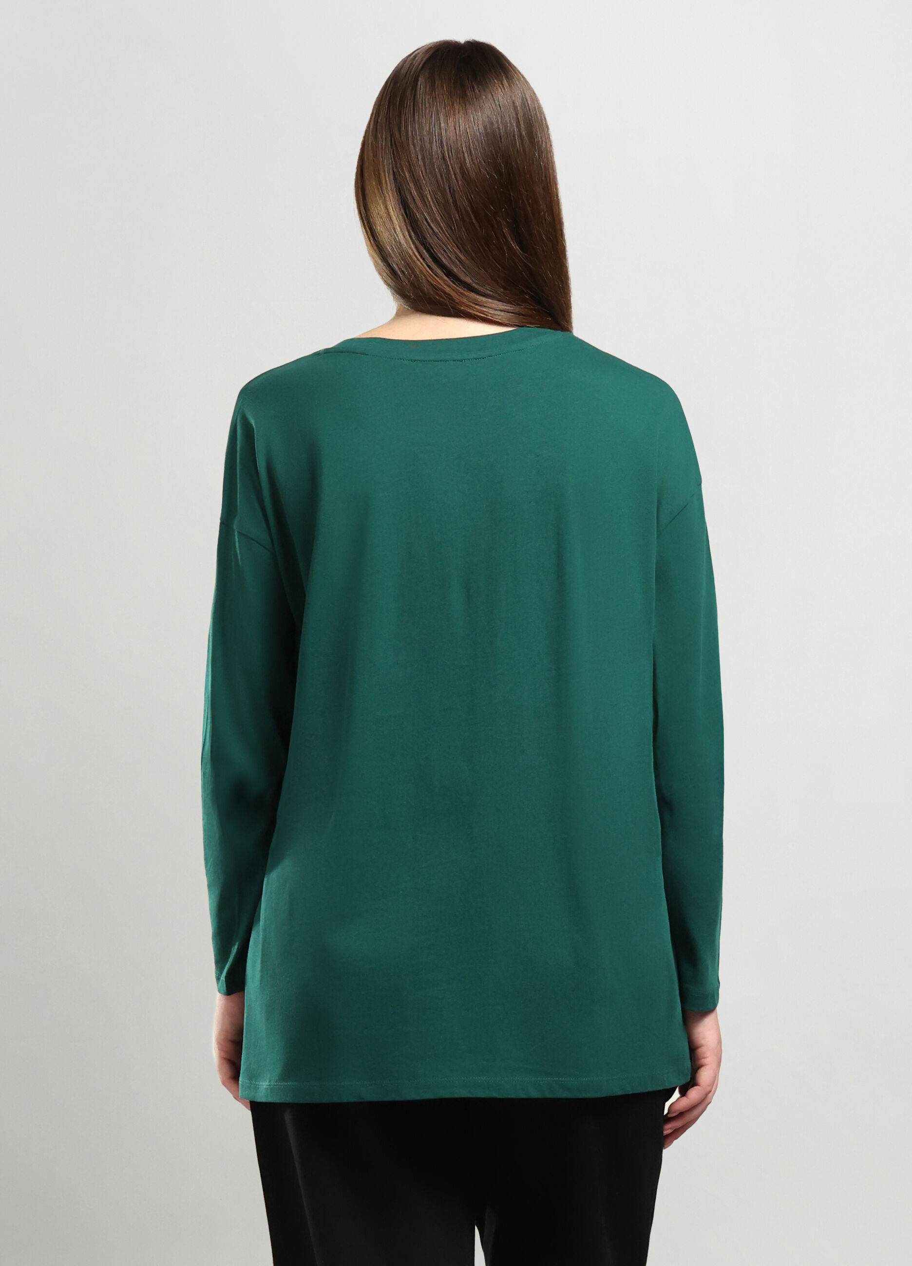 T-shirt in jersey di puro cotone donna curvy_1