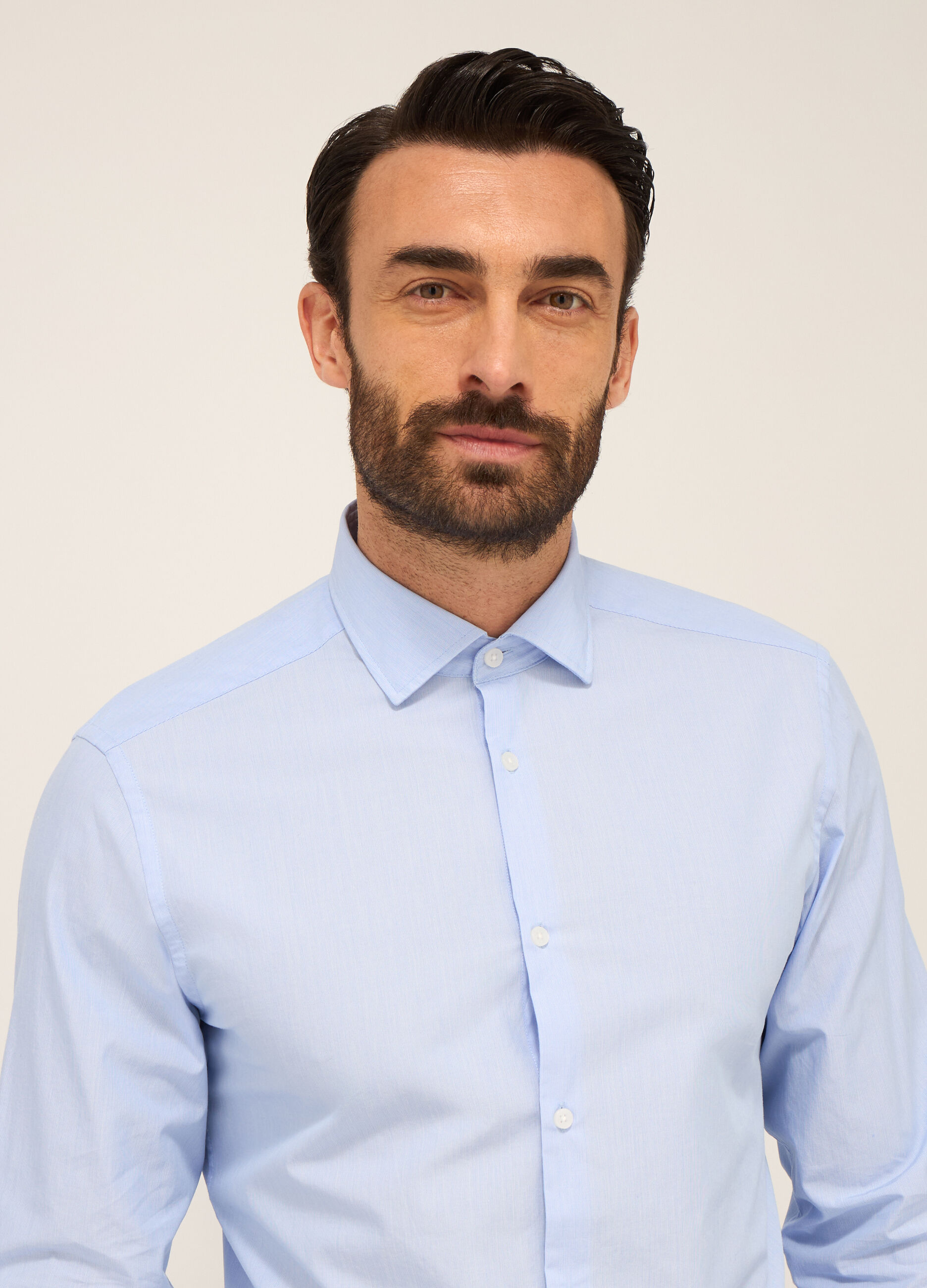 Camicia regular fit in puro cotone uomo_2
