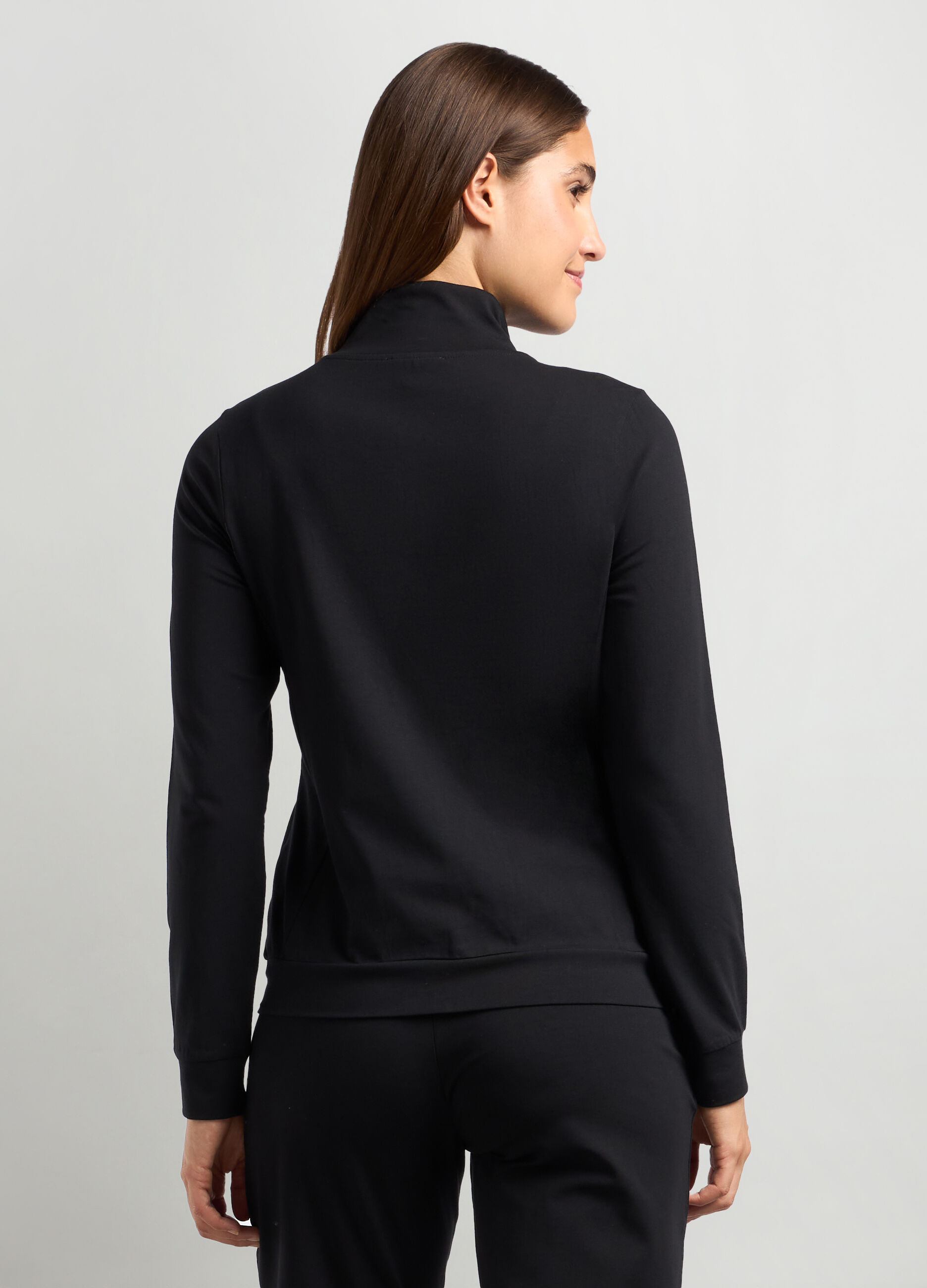 Felpa in cotone stretch fitness donna_1