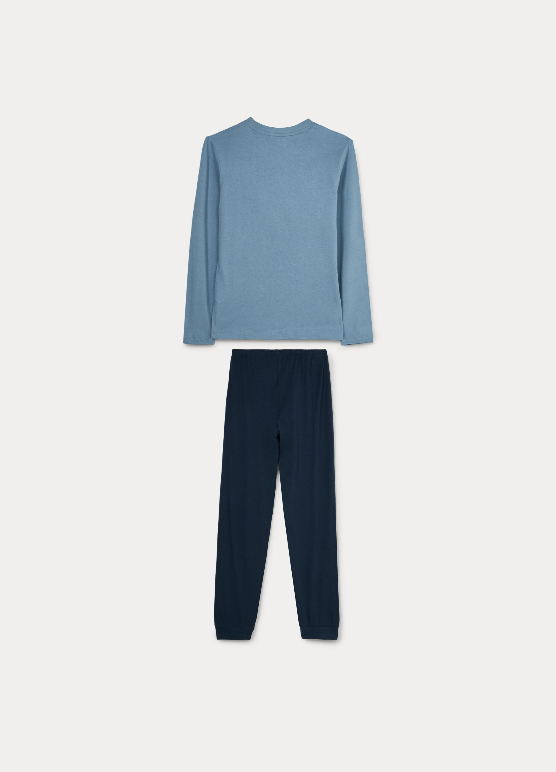 Set pigiama lungo in jersey di puro cotone ragazzo_1