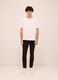 Jeans 5 tasche slim fit in denim di cotone stretch uomo_0