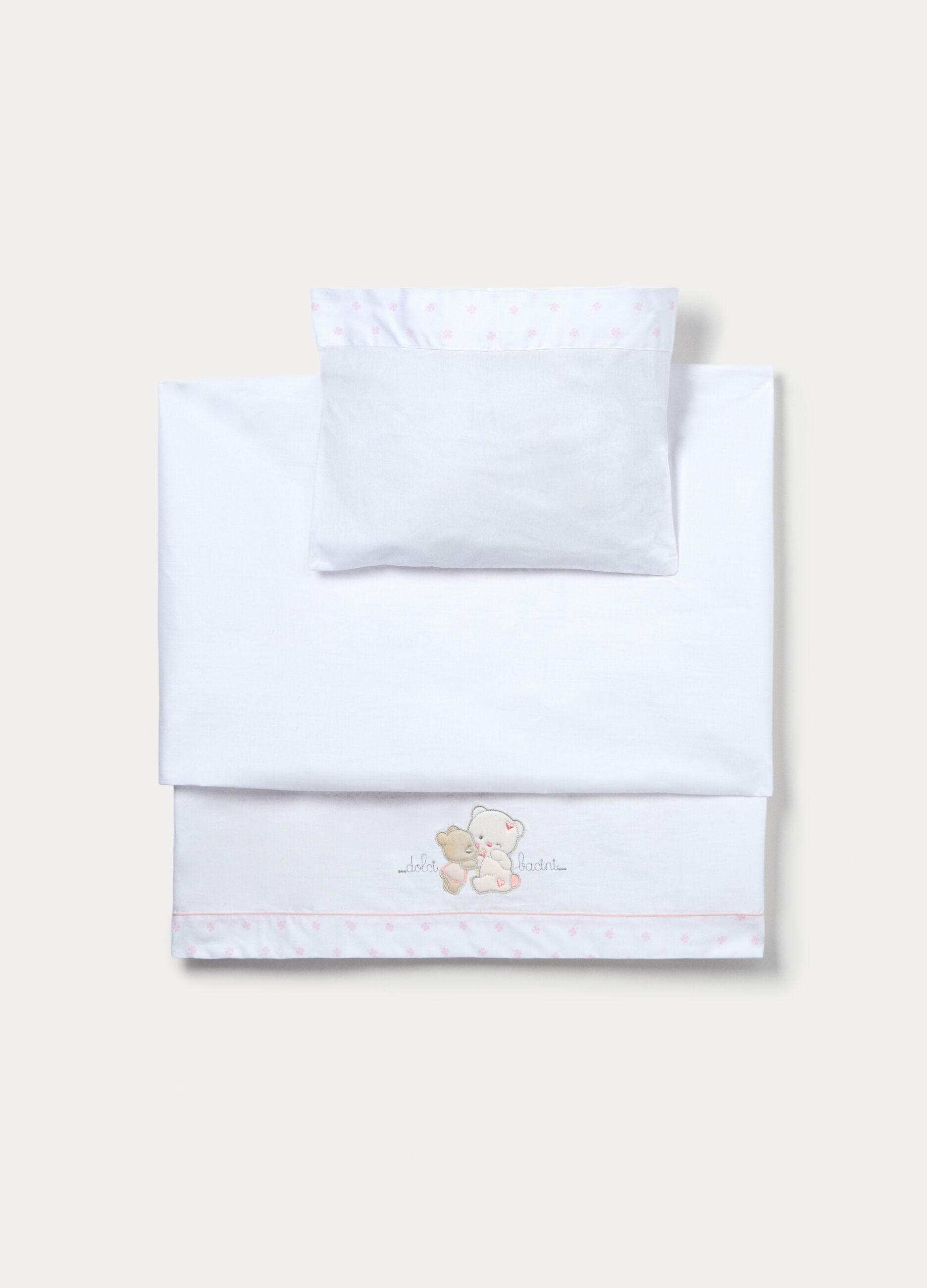 Set lenzuola culla in puro cotone neonata_0