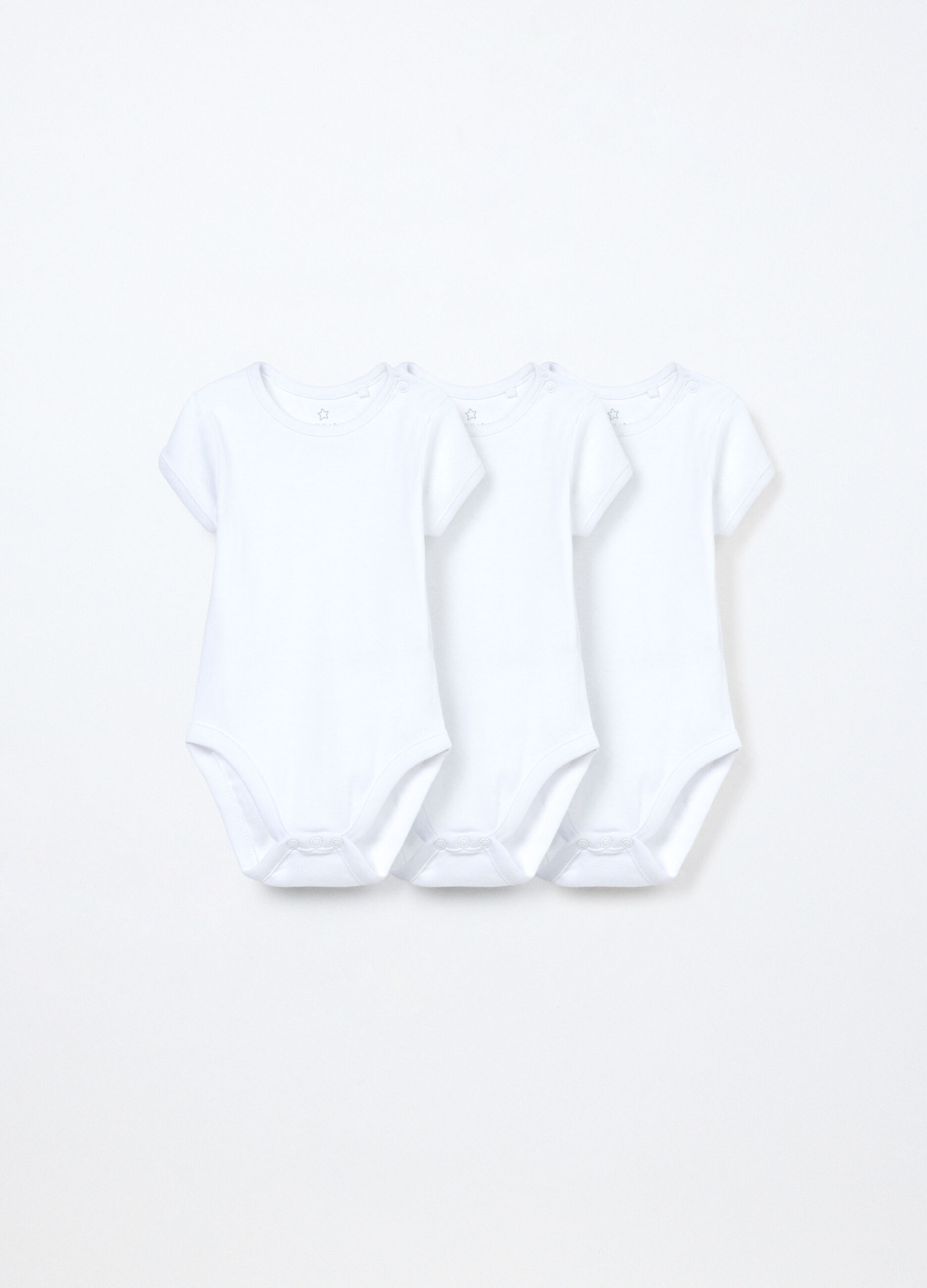 Pack 3 body in costina di puro cotone neonata_0