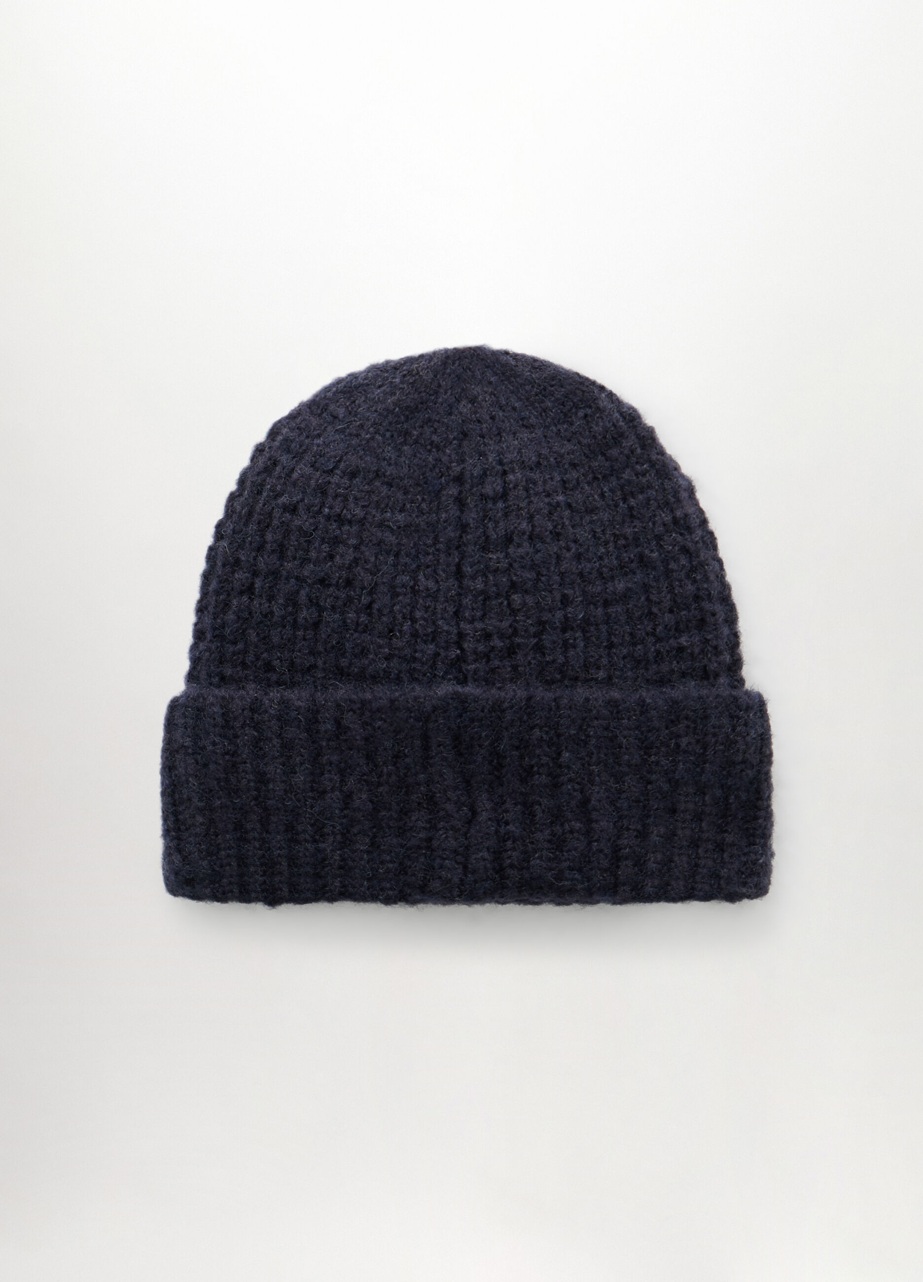 Berretto a coste con logo uomo_1