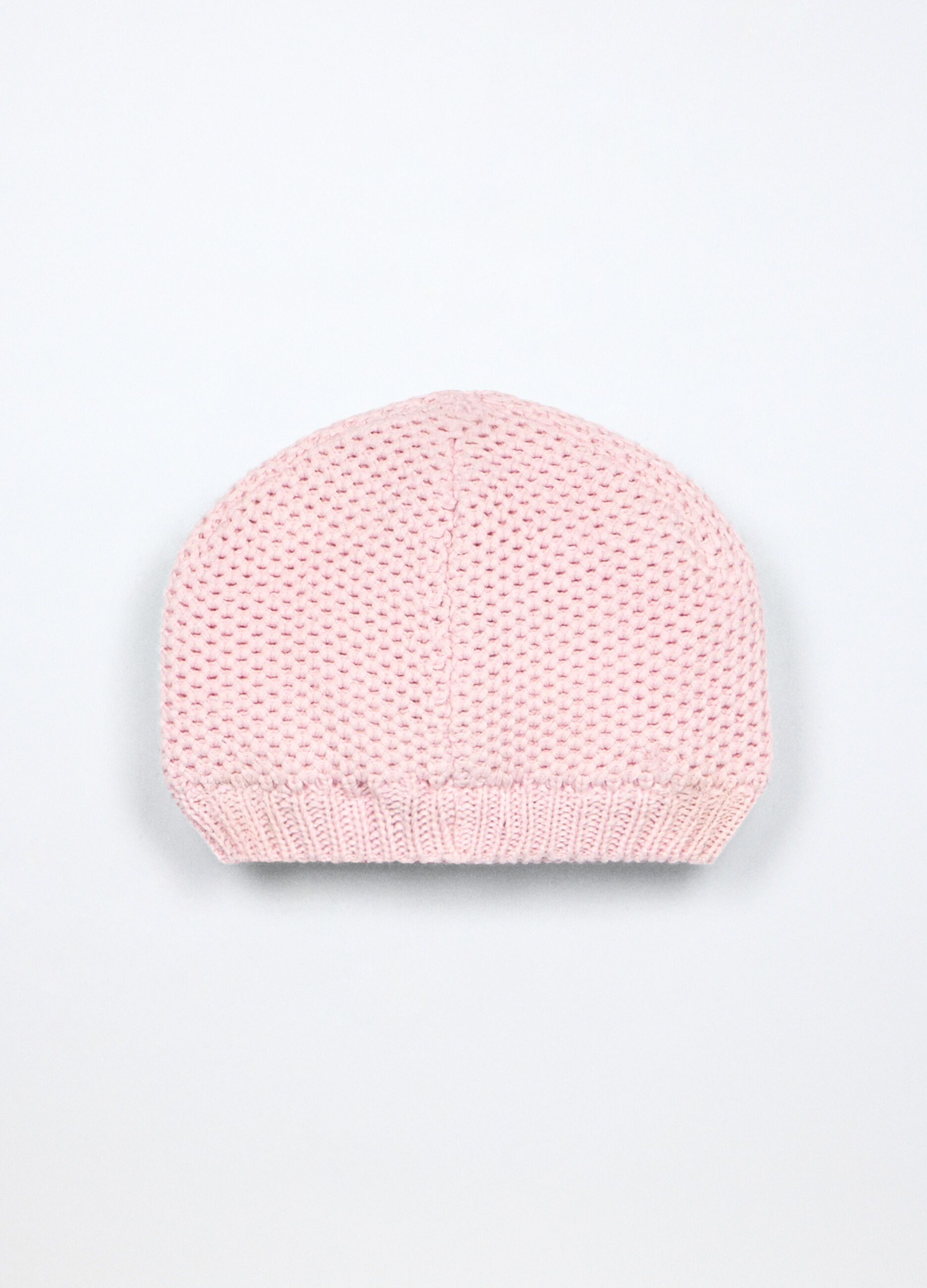 Berretto tricot in puro cotone neonata_1