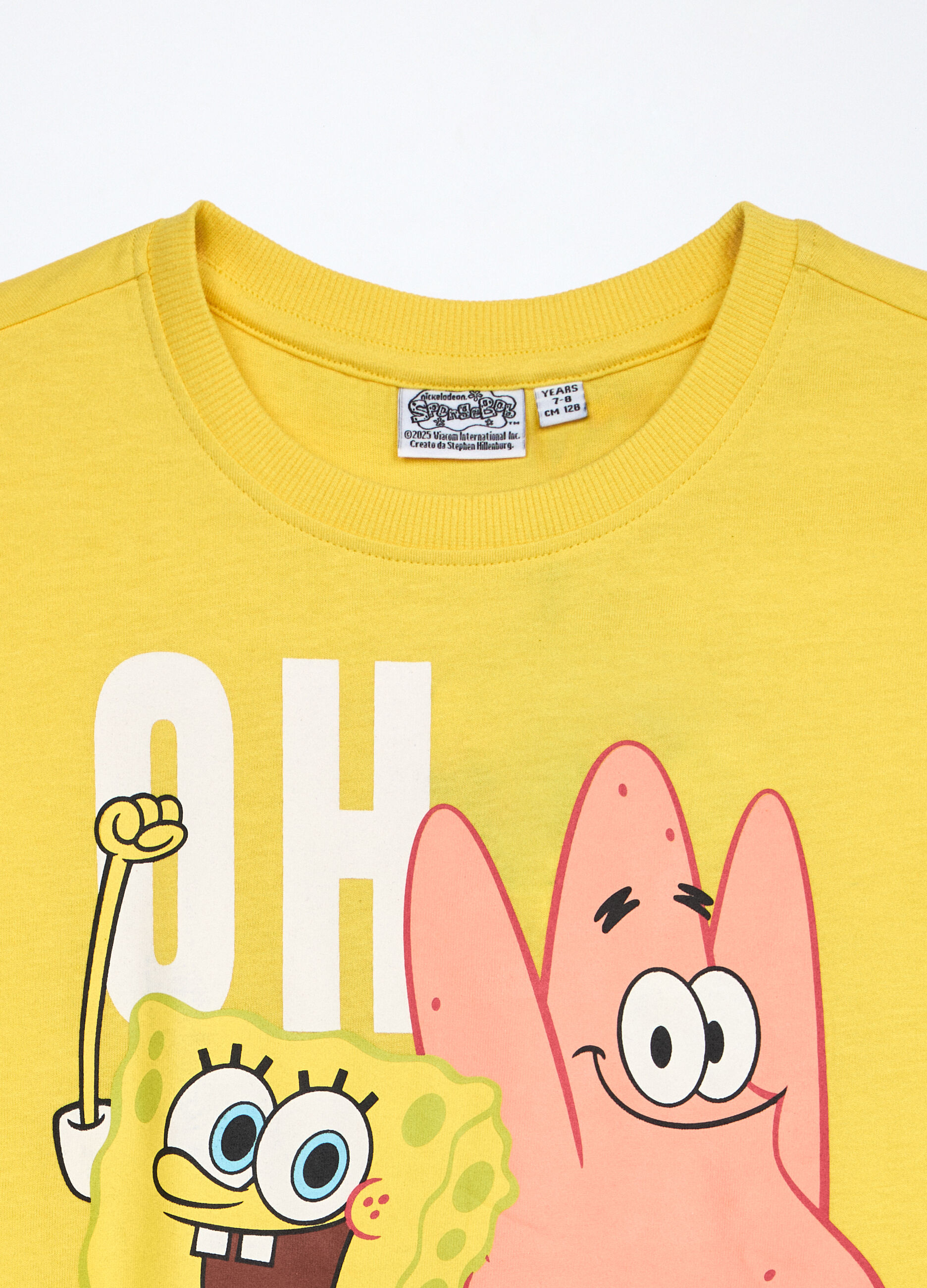 T-shirt Spongebob in jersey di puro cotone bambino_2
