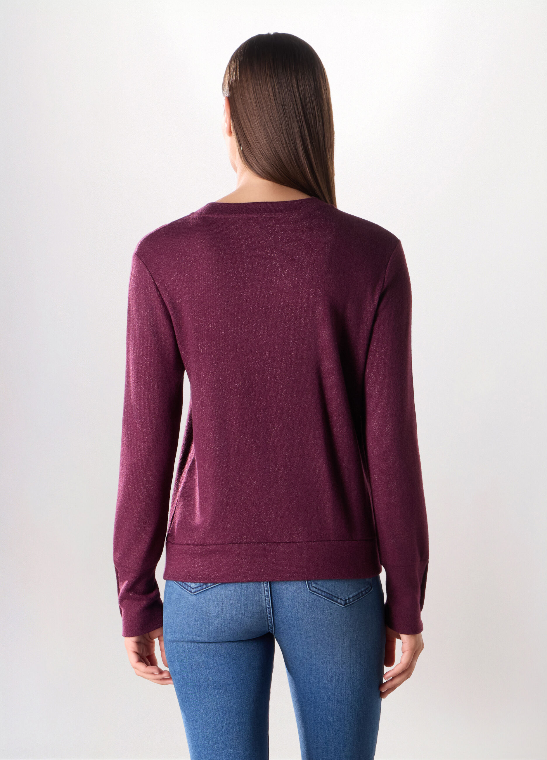 Girocollo tricot misto viscosa donna_1