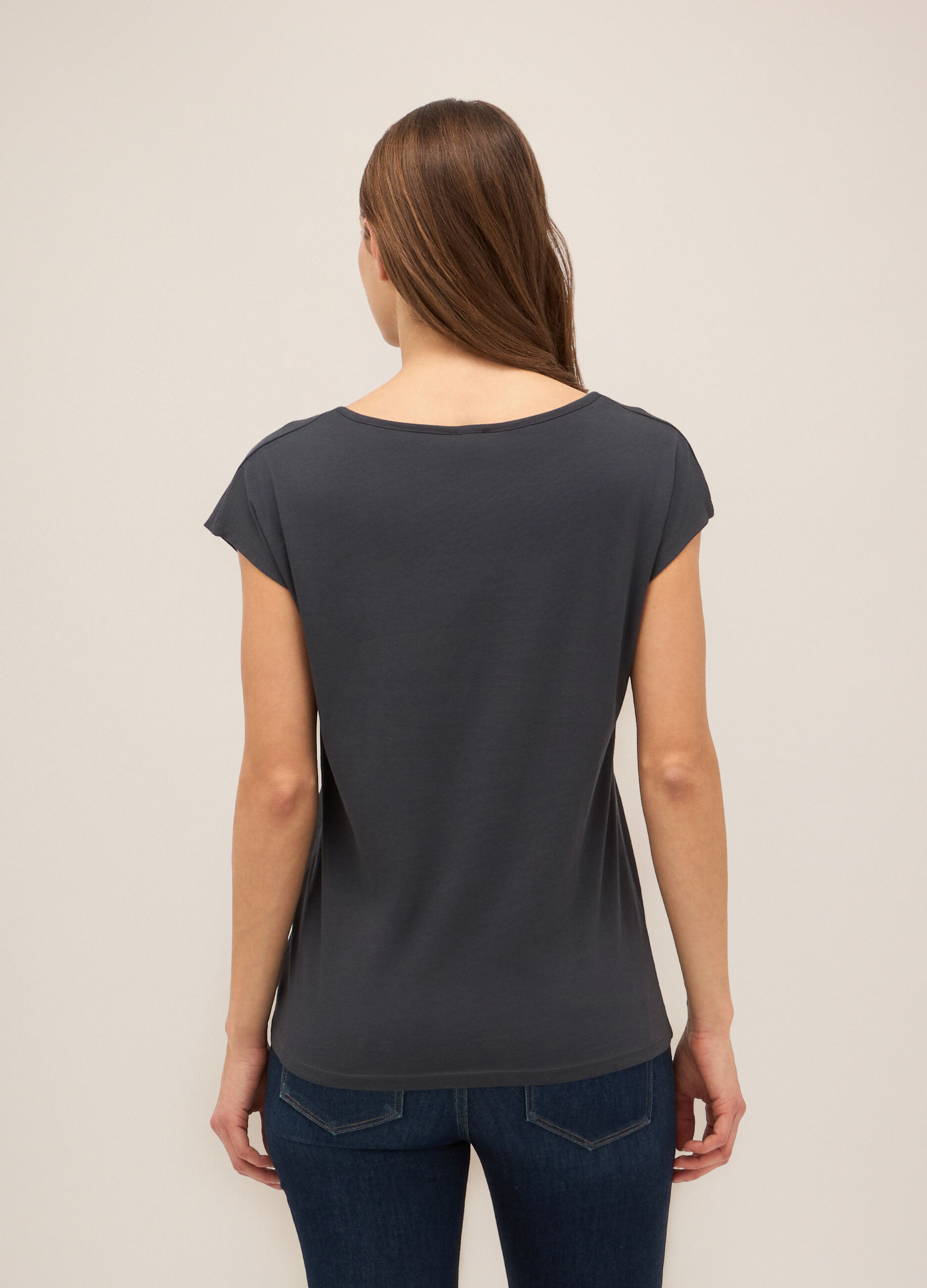 T-shirt in puro cotone donna_1