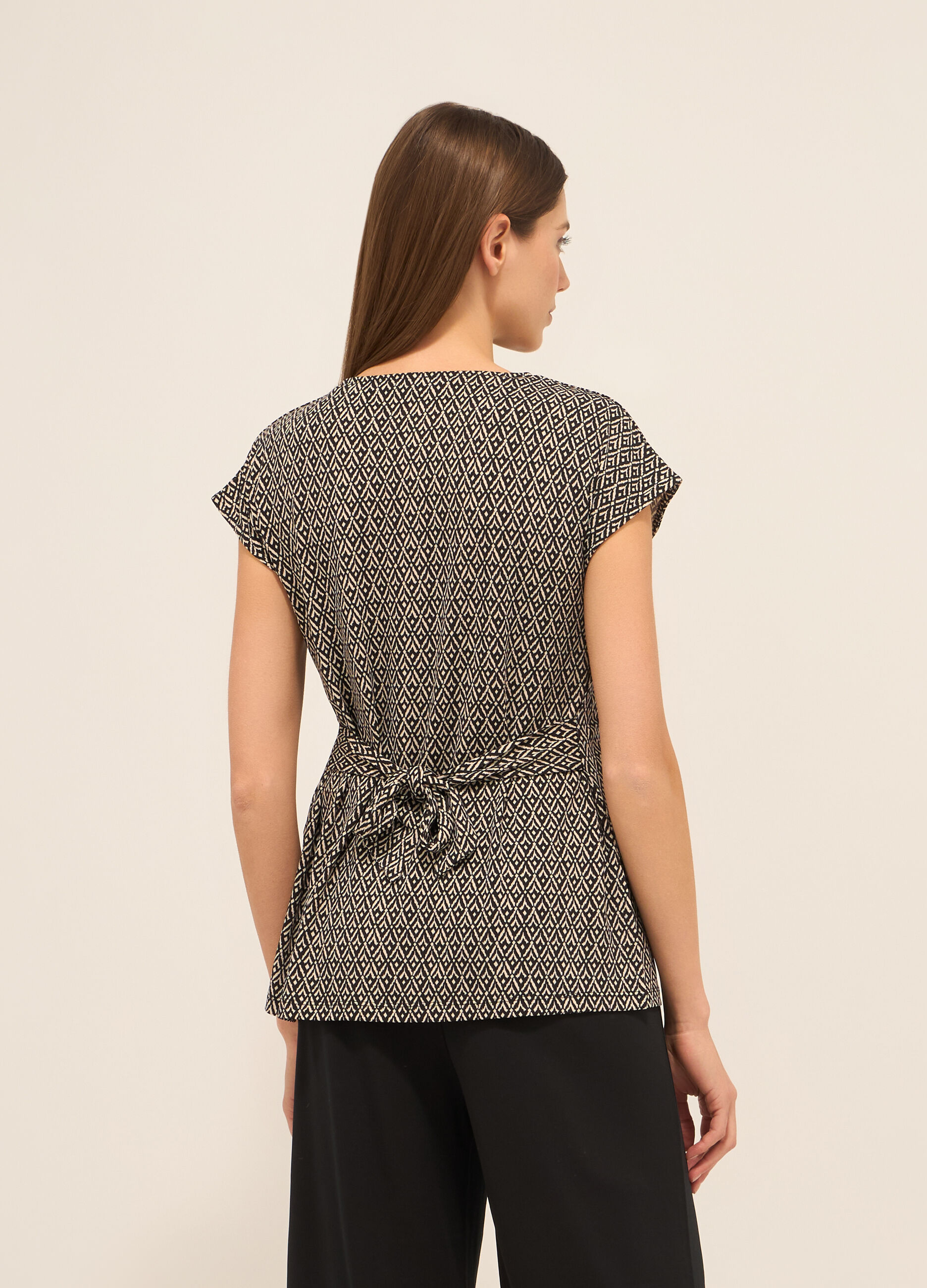 T-shirt in jersey stretch donna_1
