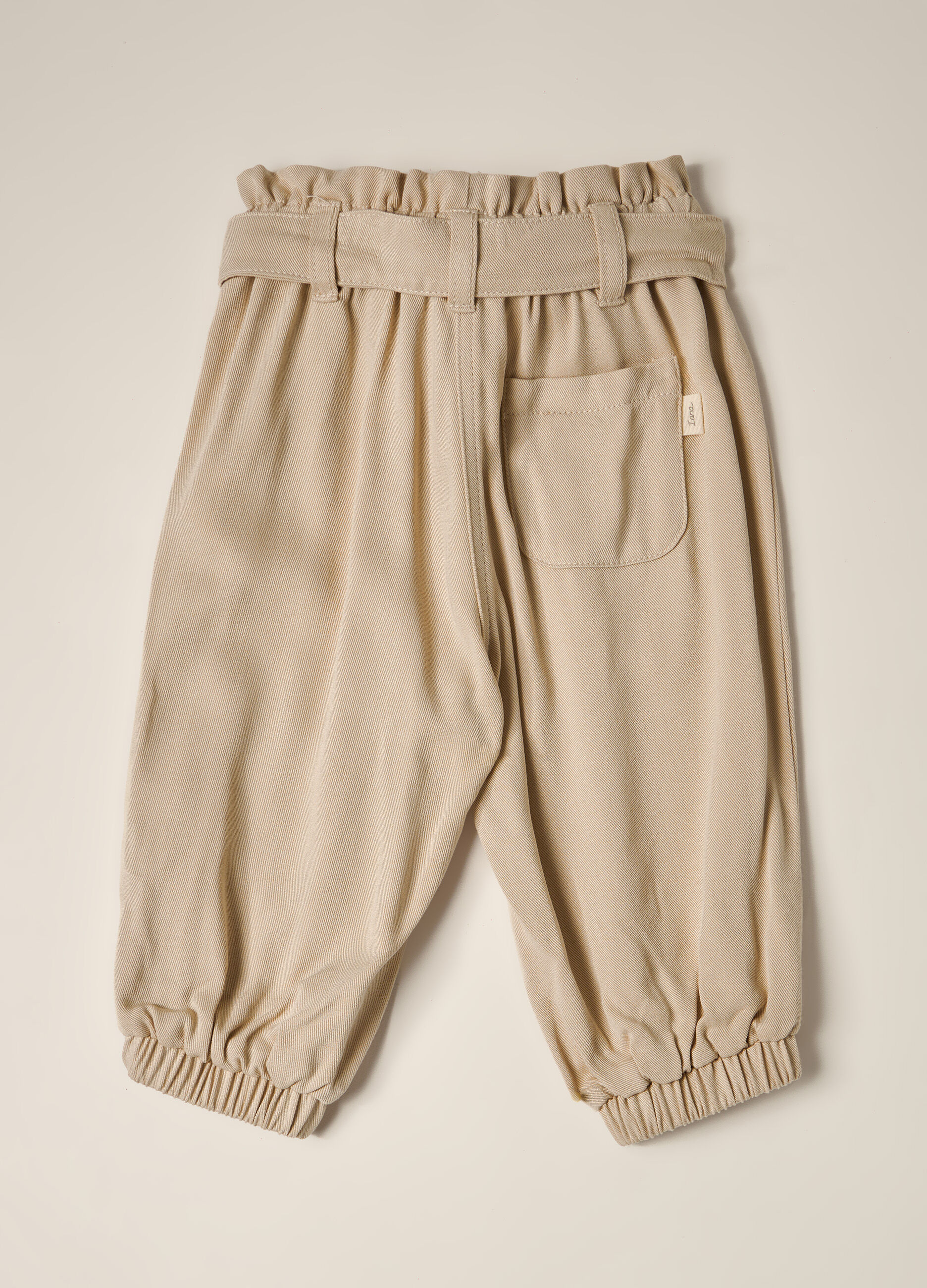 Pantaloni in twill di pura viscosa IANA neonata_3