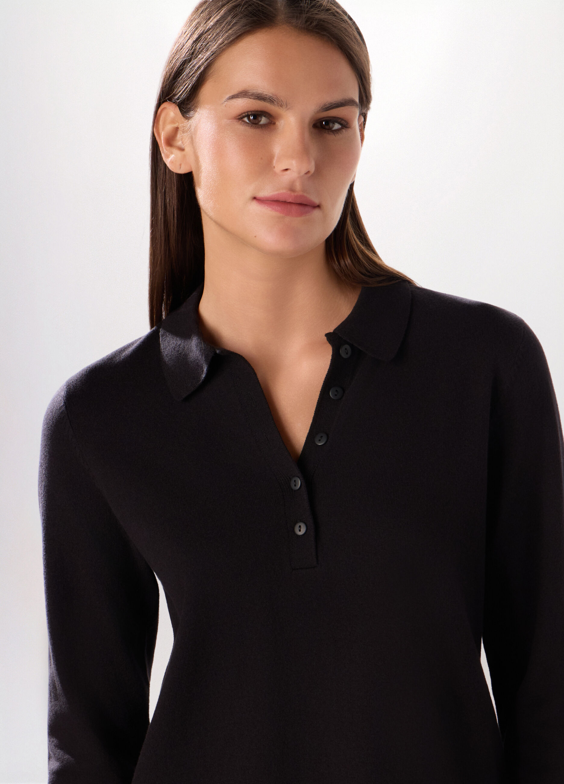 Polo tricot misto cotone donna_2