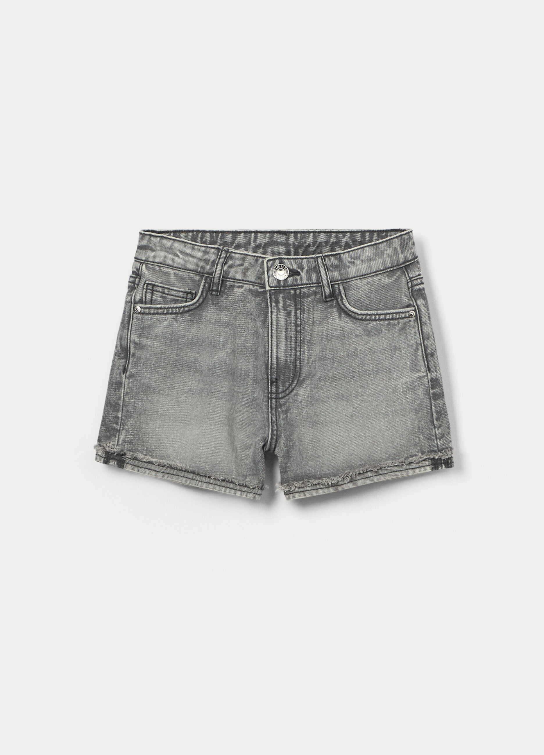 Shorts regular fit in denim ragazza_0