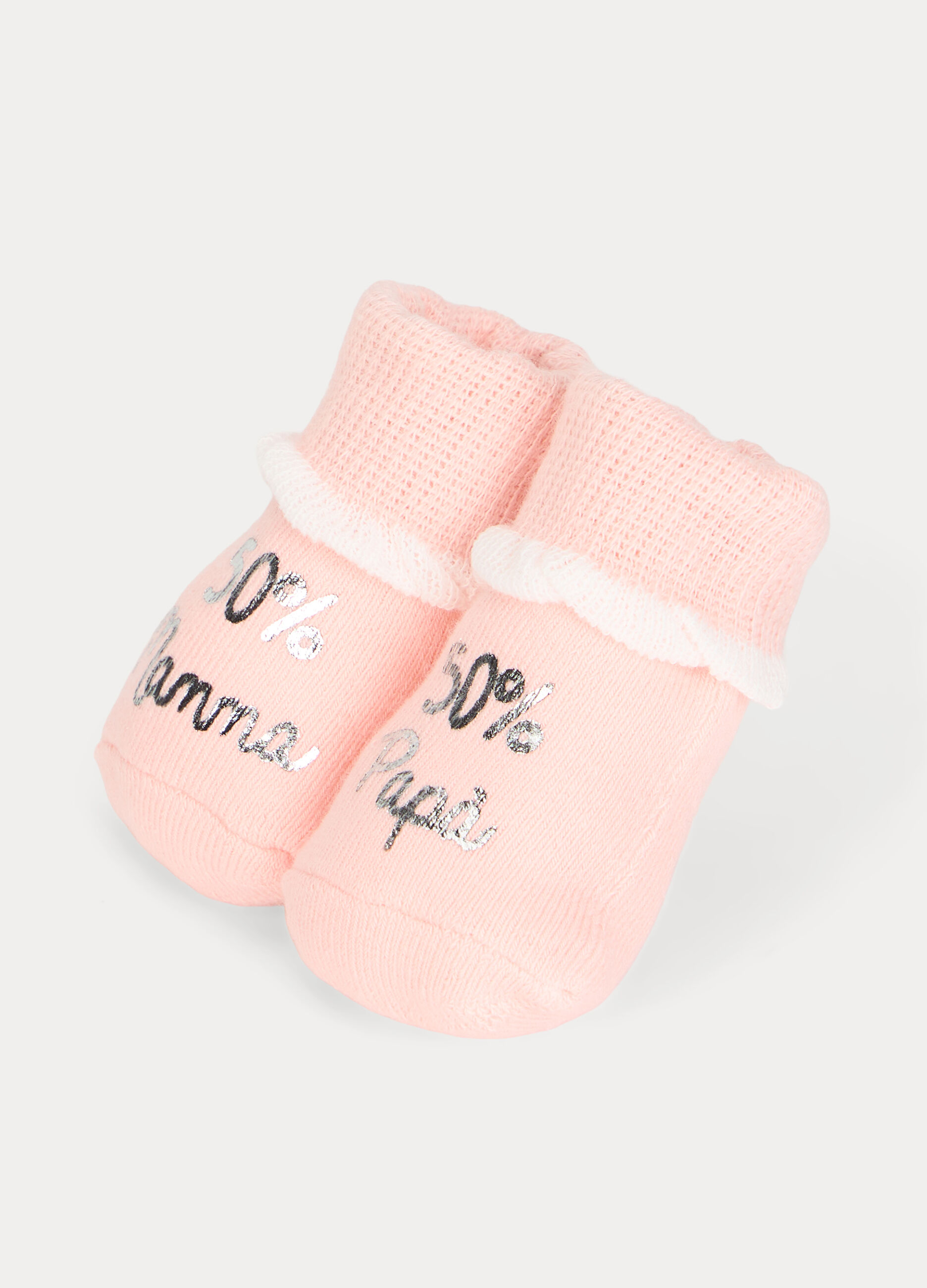 Calze corte in cotone terry stretch neonata_0