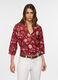 Blusa over fit con scollo a V in puro cotone voile donna_0
