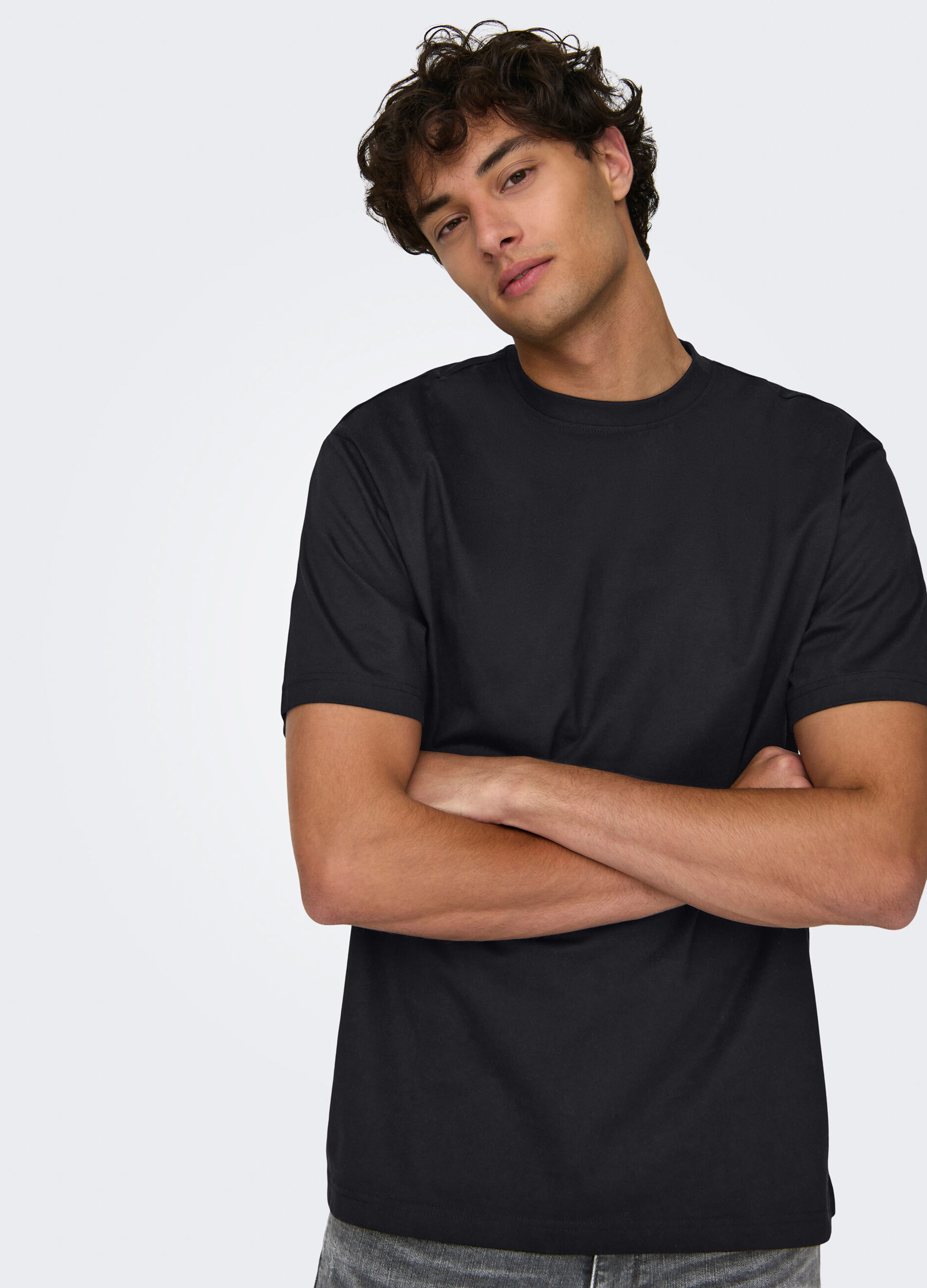 T-shirt girocollo in jersey uomo_3