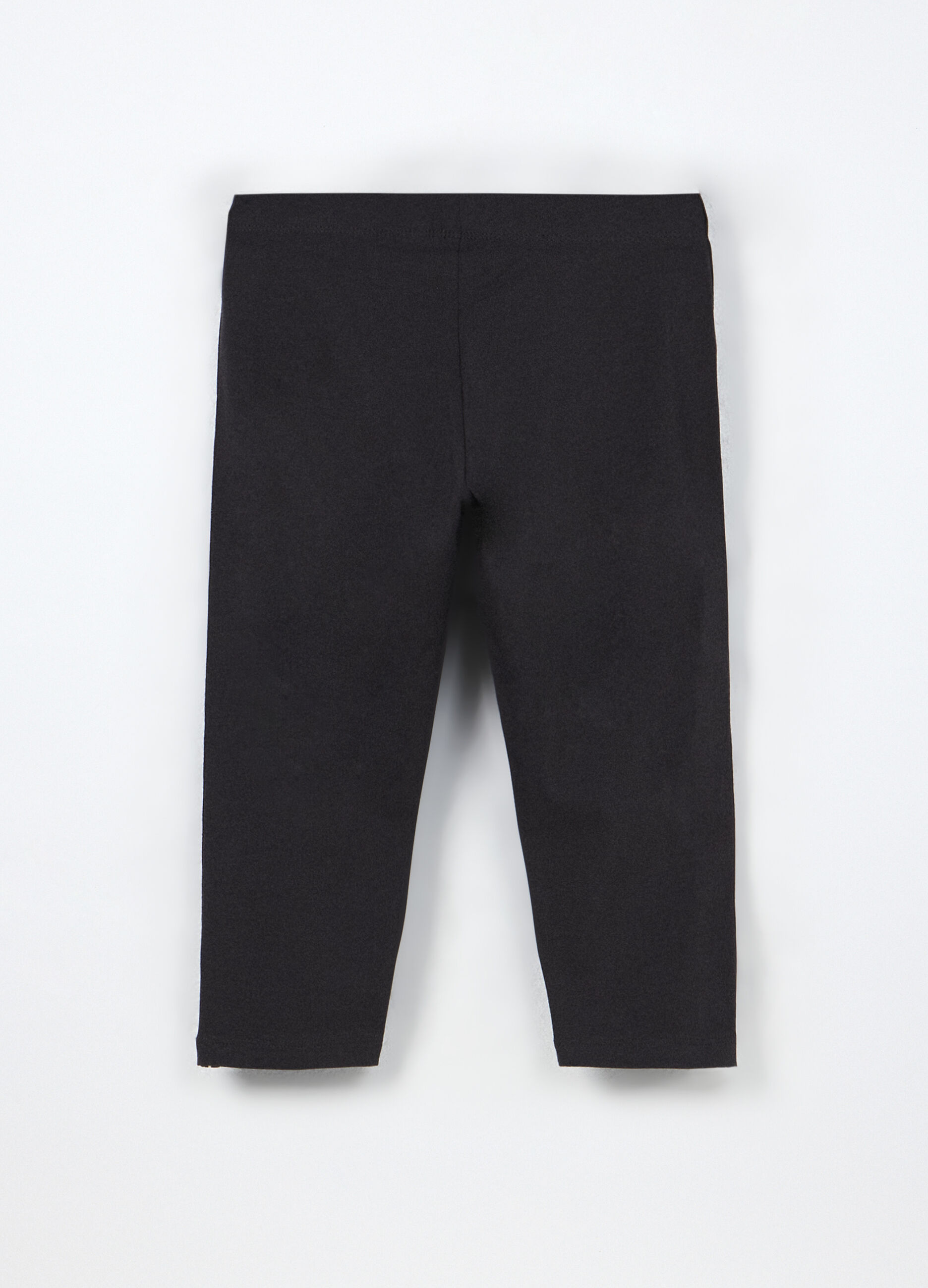 Leggings in jersey di cotone stretch ragazza_1
