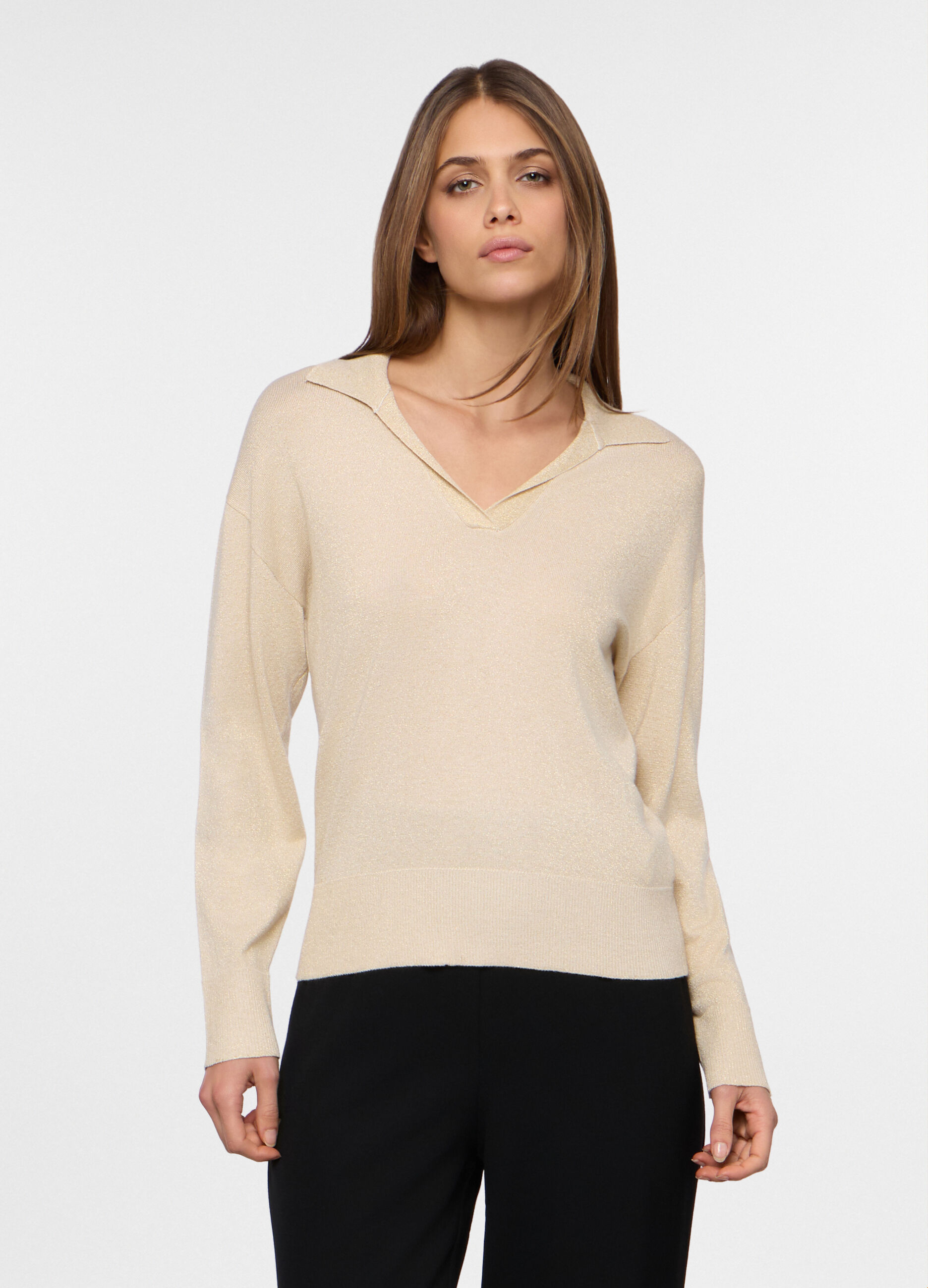 Polo tricot misto viscosa donna_0