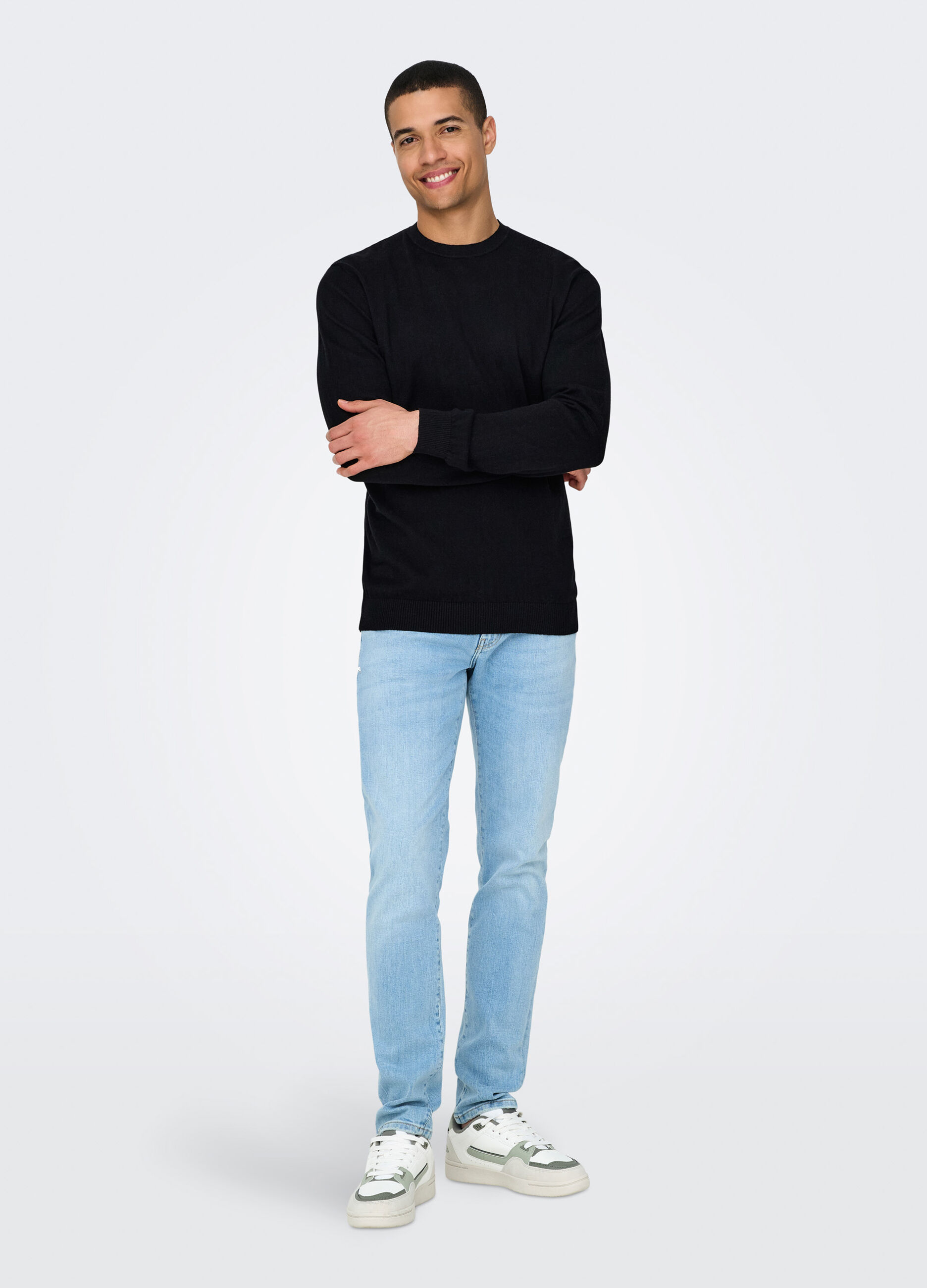 Maglione girocollo slim fit uomo_2