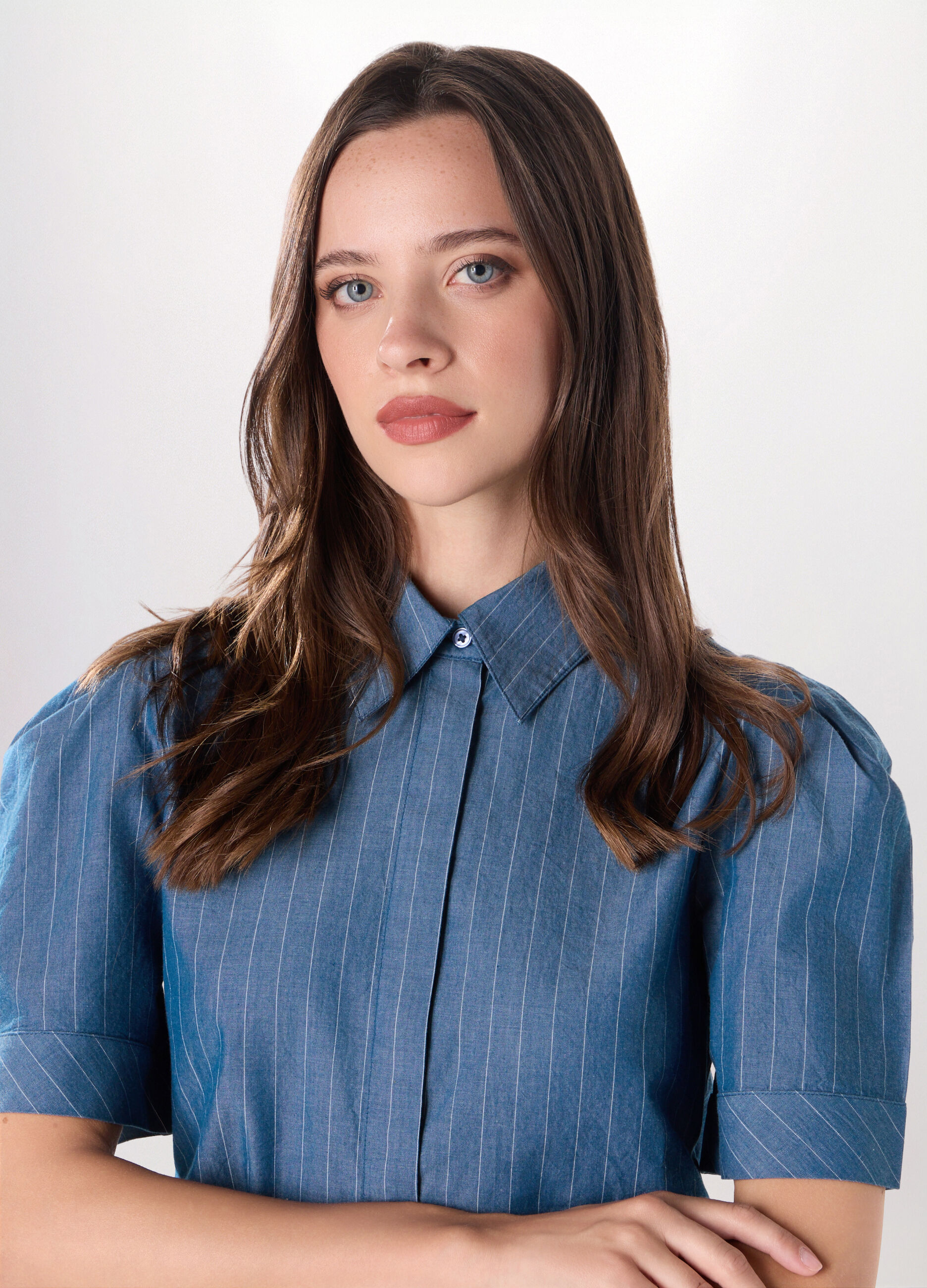 Camicia in popeline di puro cotone donna_2