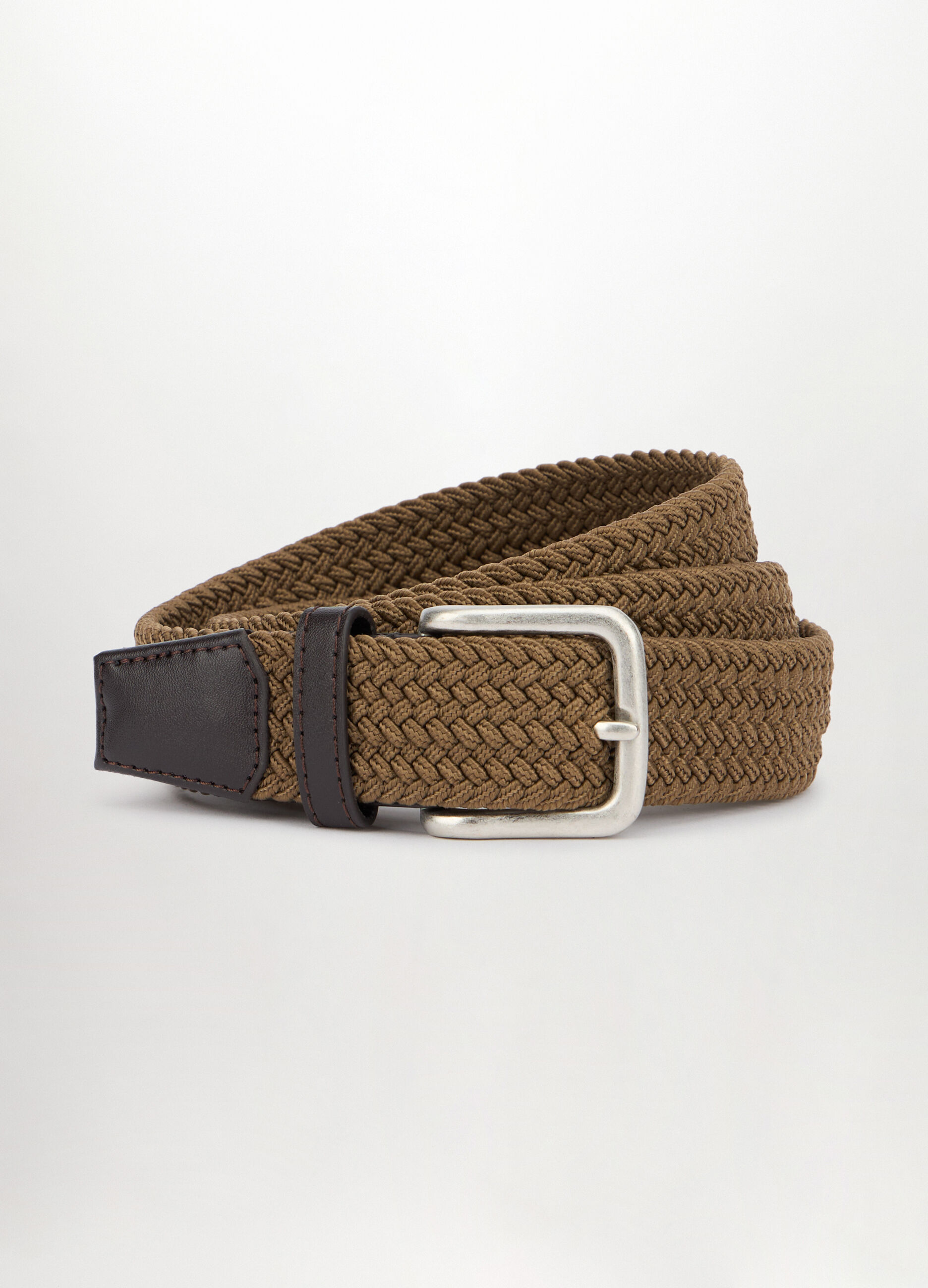 Cintura intrecciata con inserti in ECOpelle uomo_0