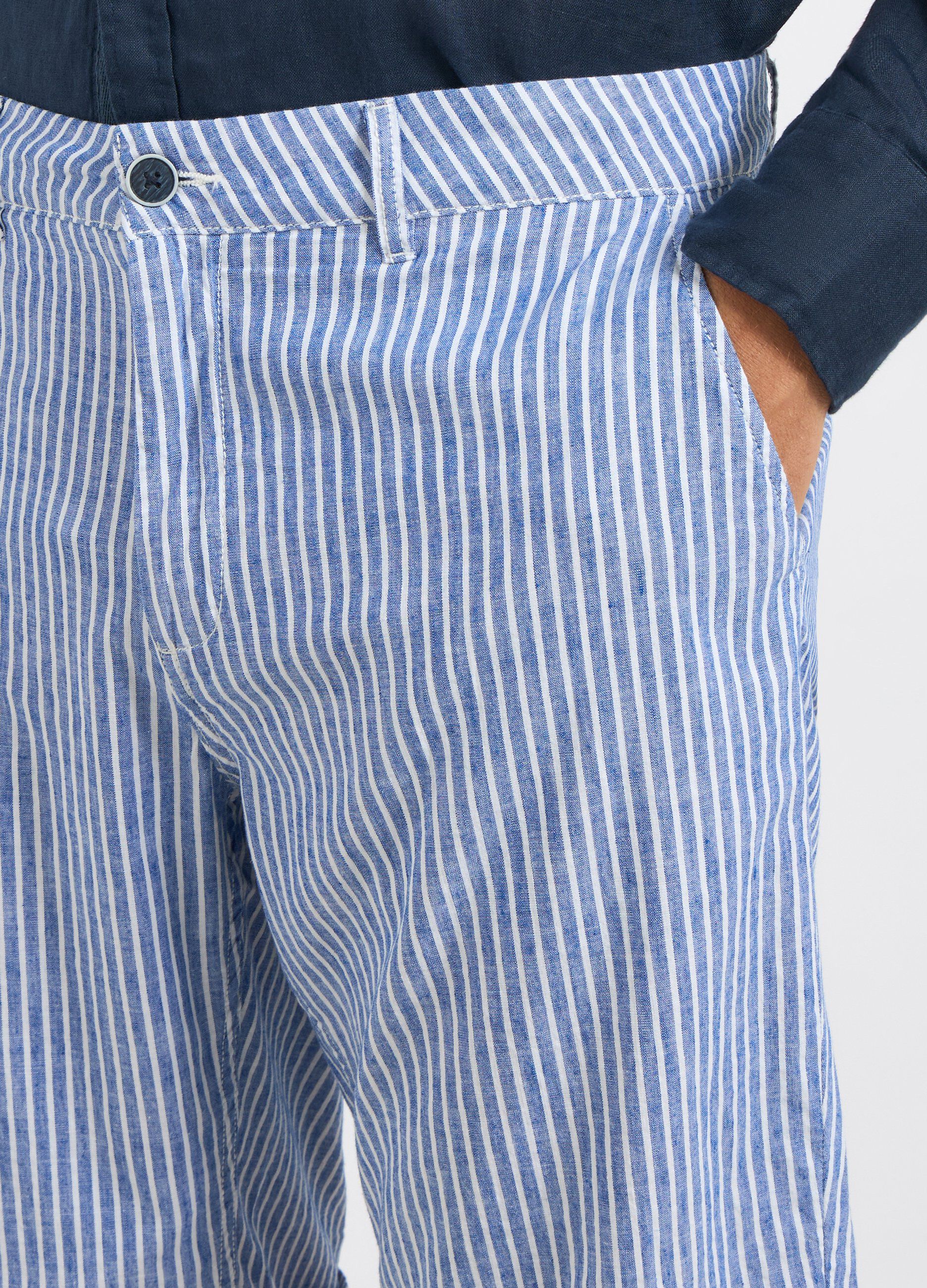 Bermuda in misto lino uomo_2