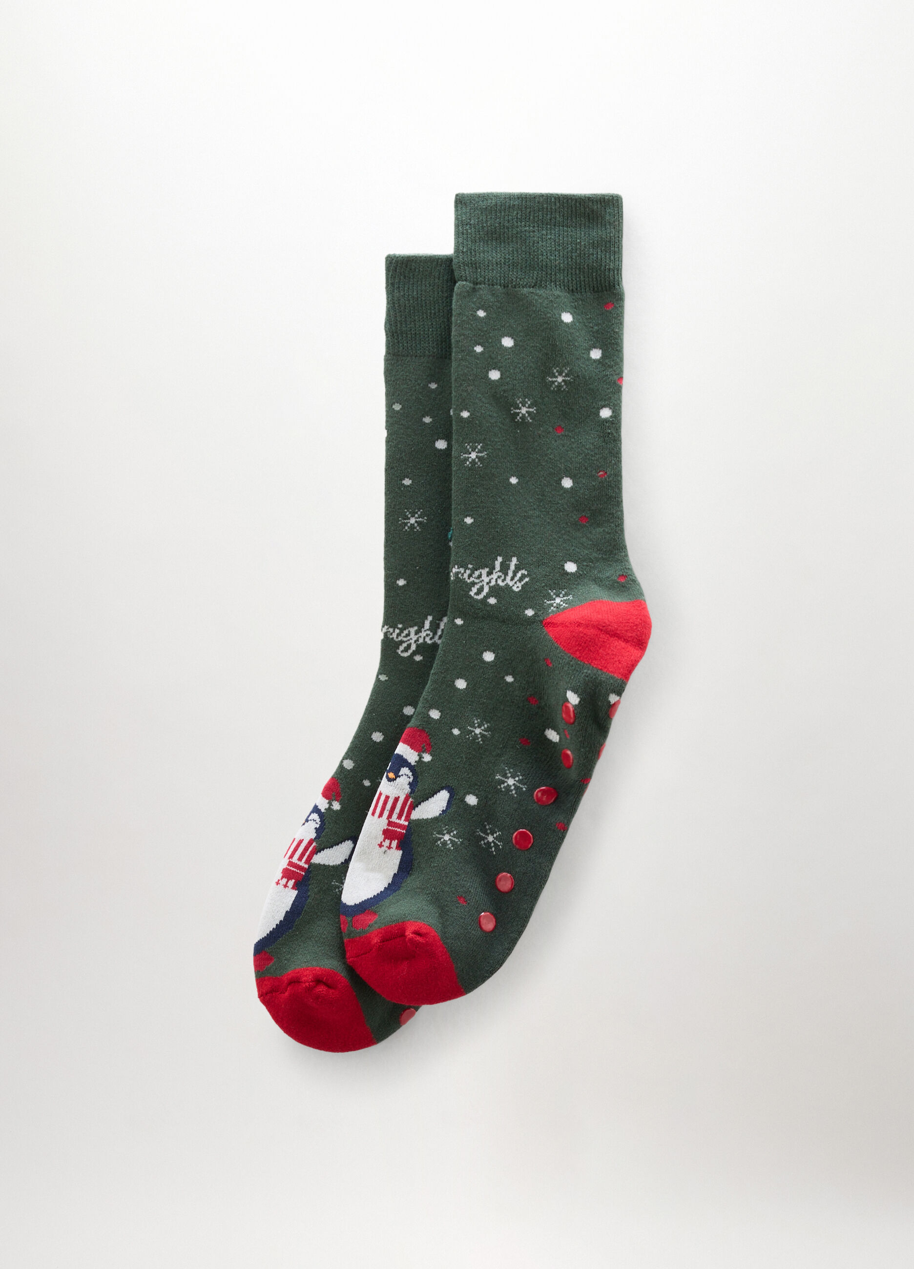 Calzini antiscivolo natalizi misto cotone uomo_0