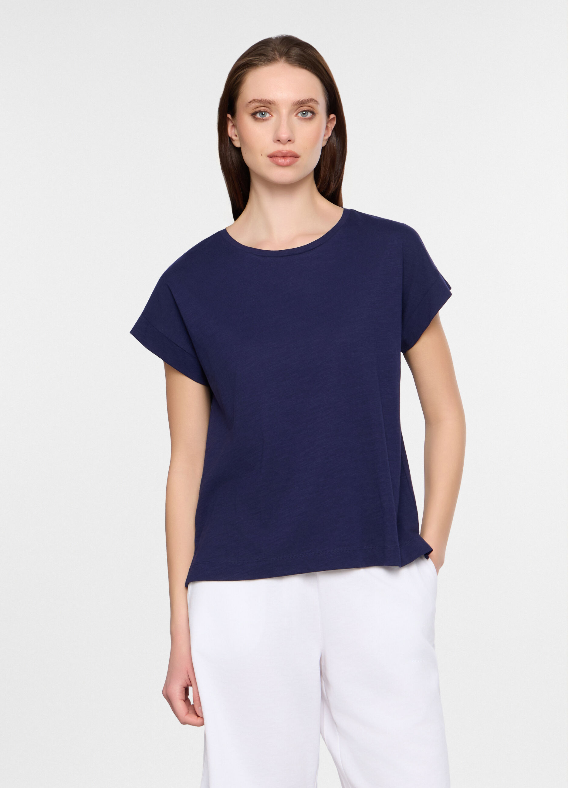T-shirt girocollo donna_0