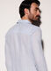 Camicia slim fit in lino a righe uomo_2