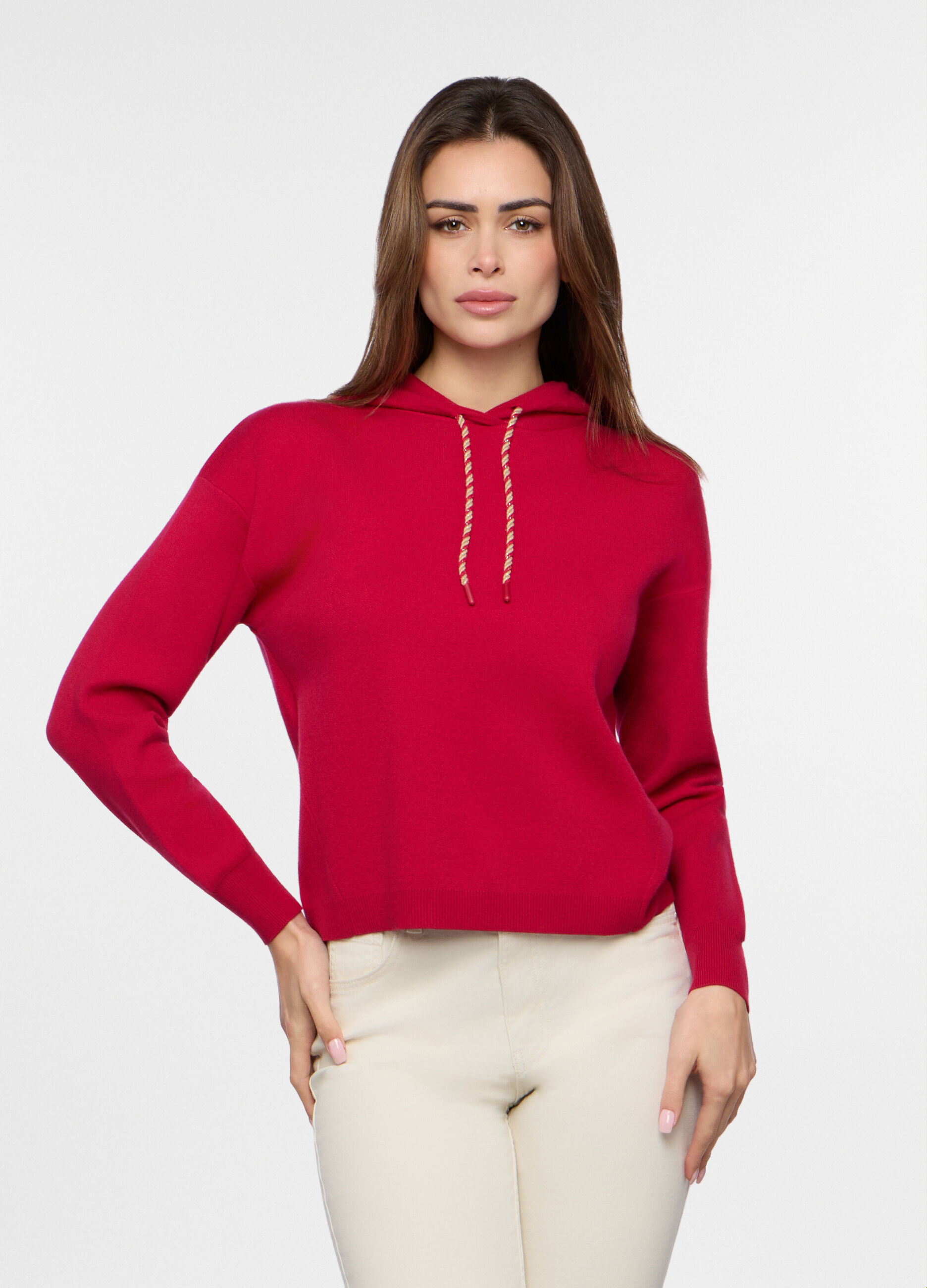 Tricot con cappuccio donna_0