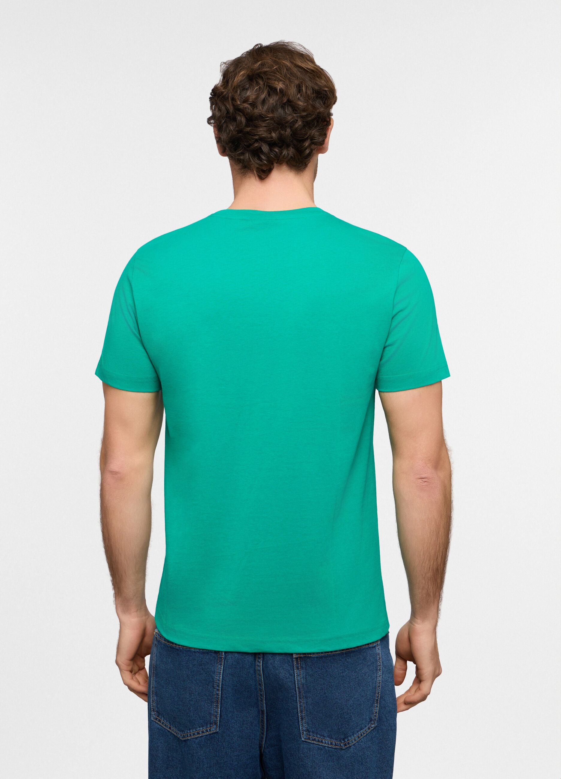 T-shirt girocollo con stampa Squid Game uomo_1