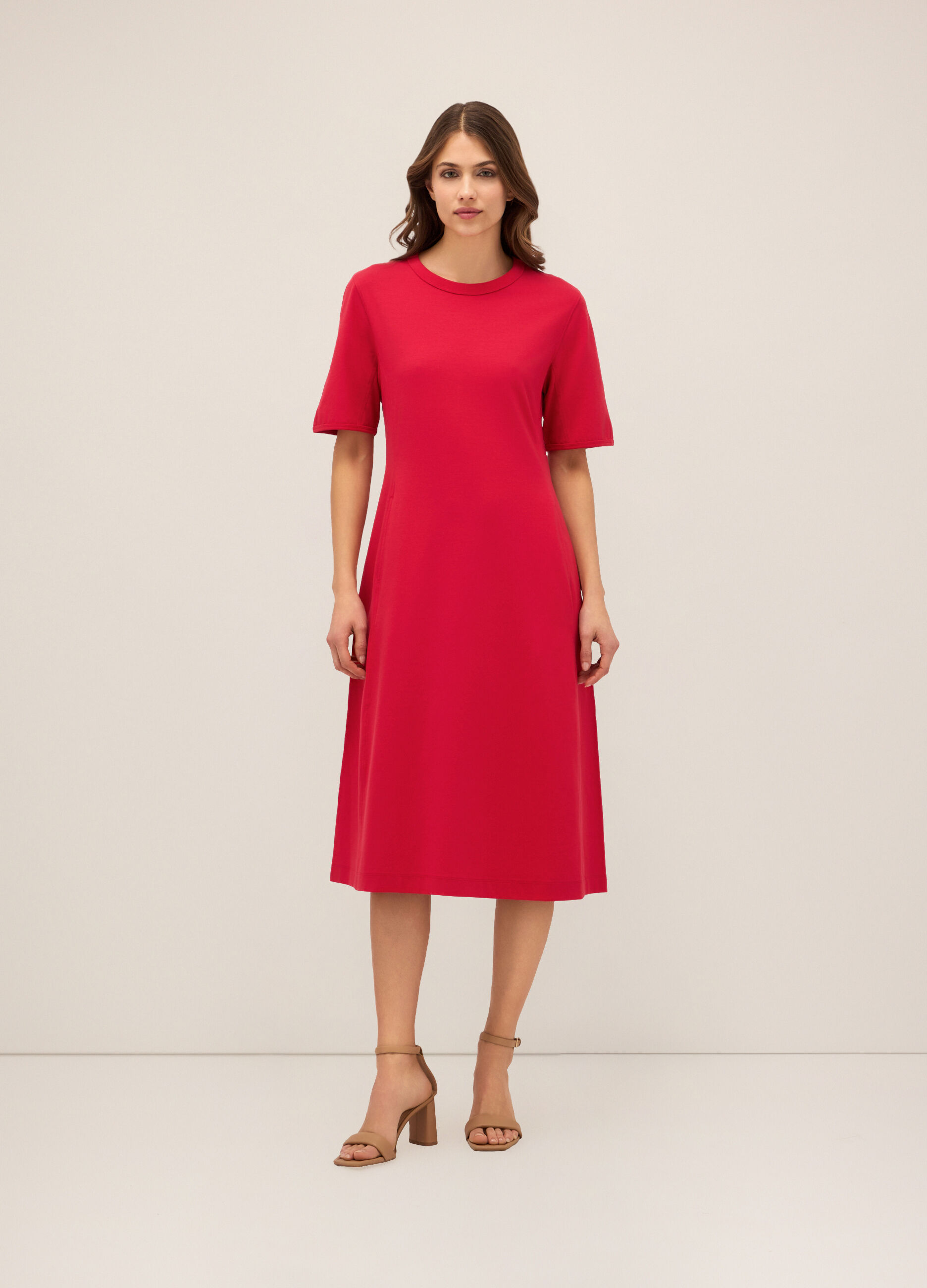Abito in jersey di cotone stretch donna_0